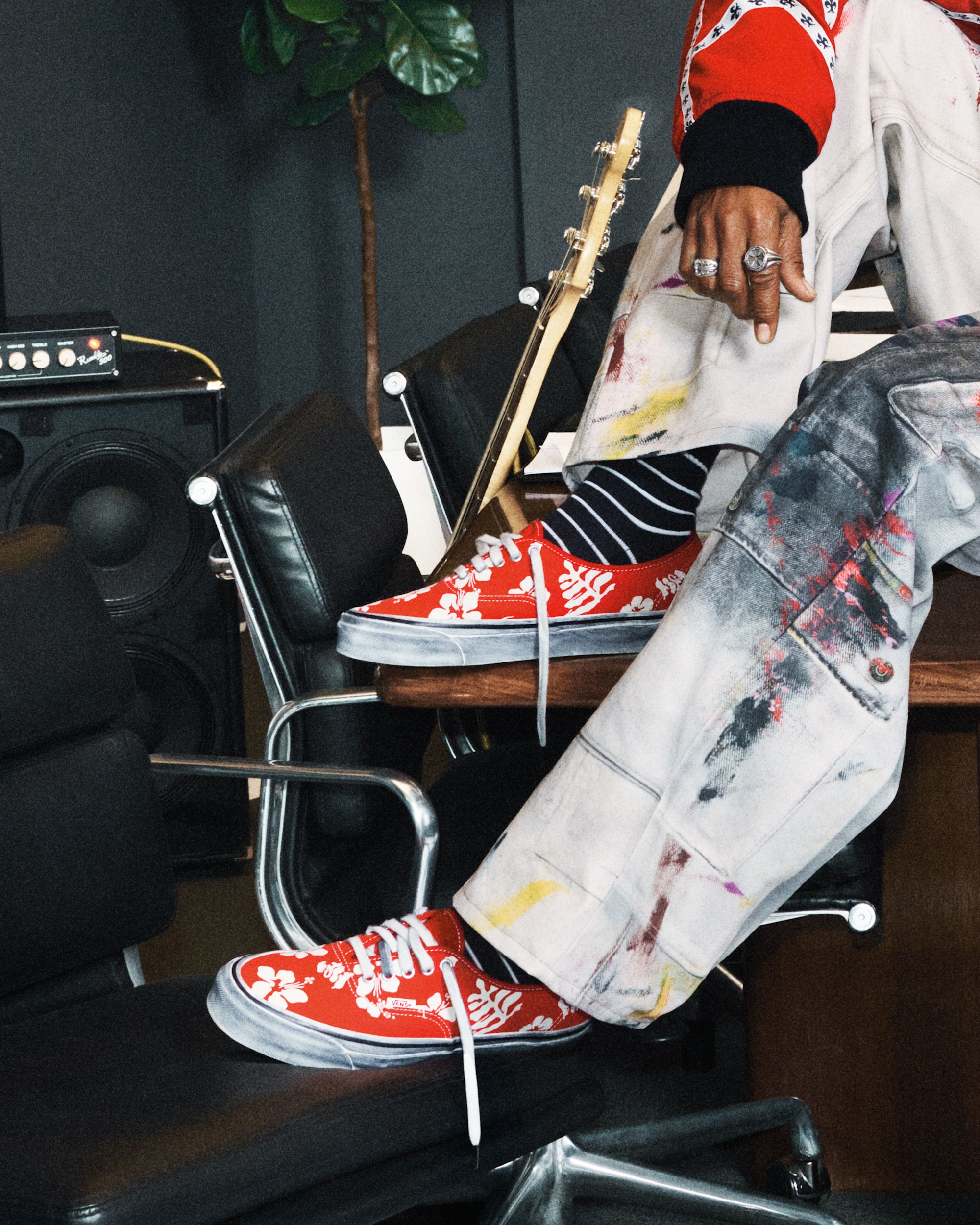 Premium Authentic Shoe VANS Red ALT5