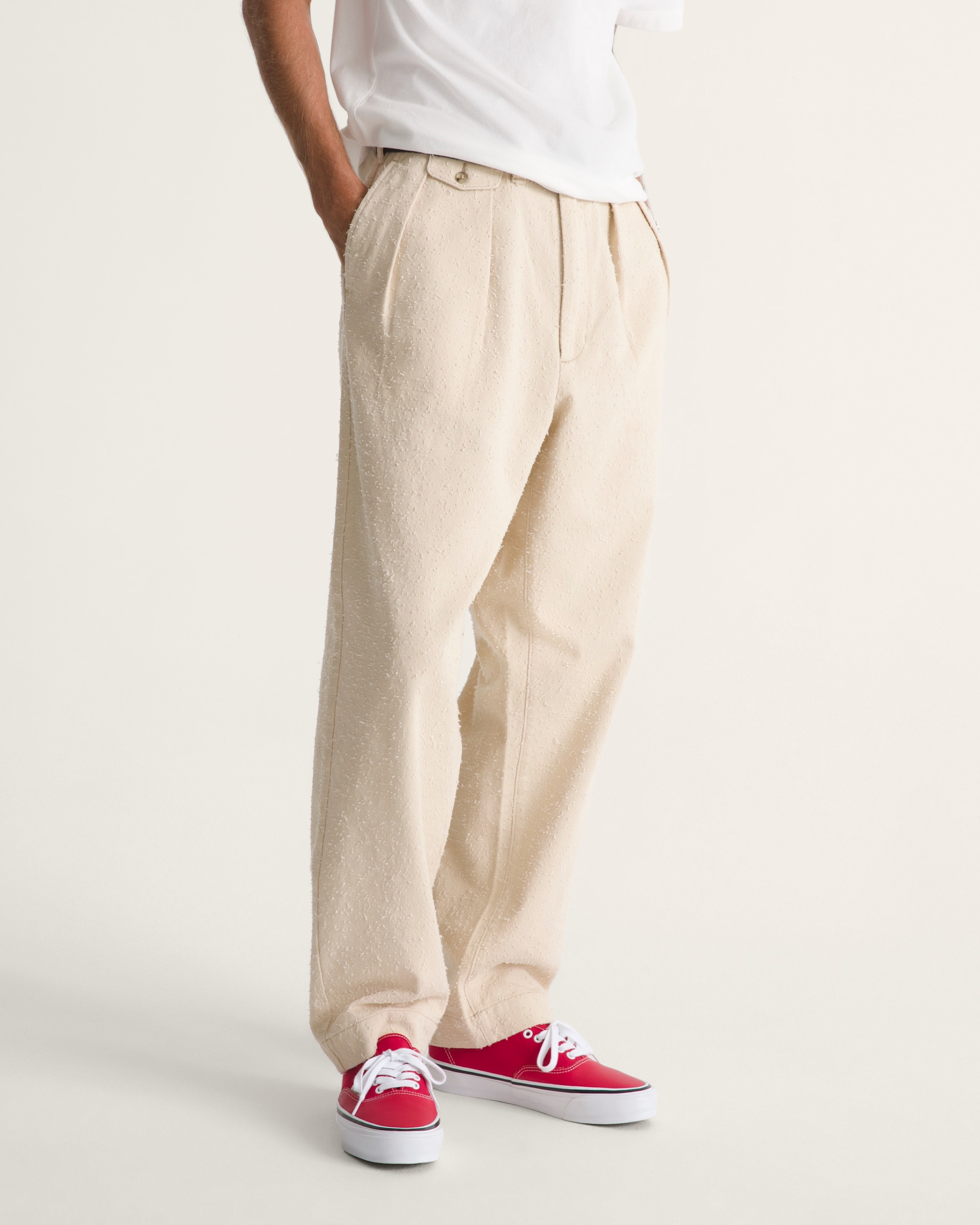 OTW by Vans Back Pleated Trousers VANS Creme Brulee Beige HERO