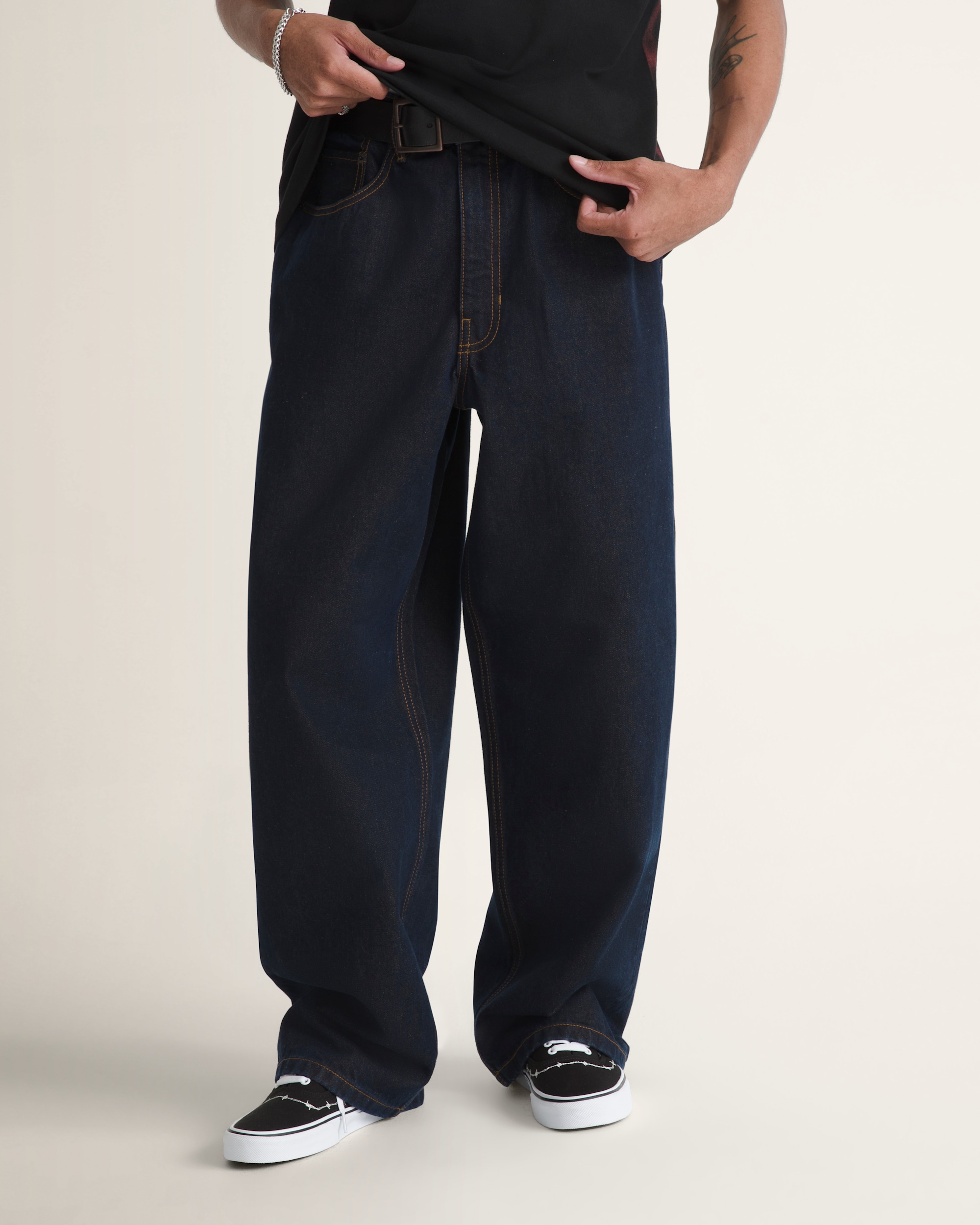 Check5 Baggy Denim Pants VANS Dark Rinse Blue HERO