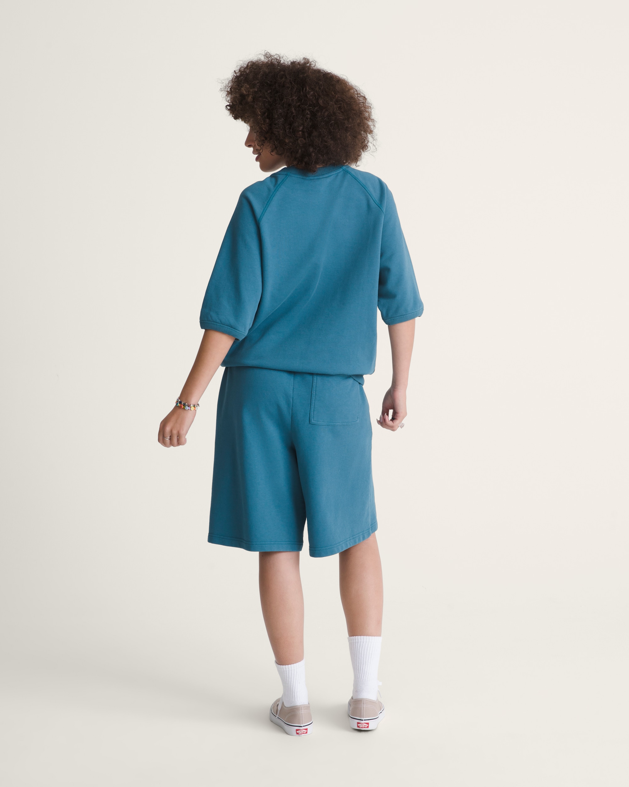 Long Sweat Shorts VANS Stv Navy Blue ALT4