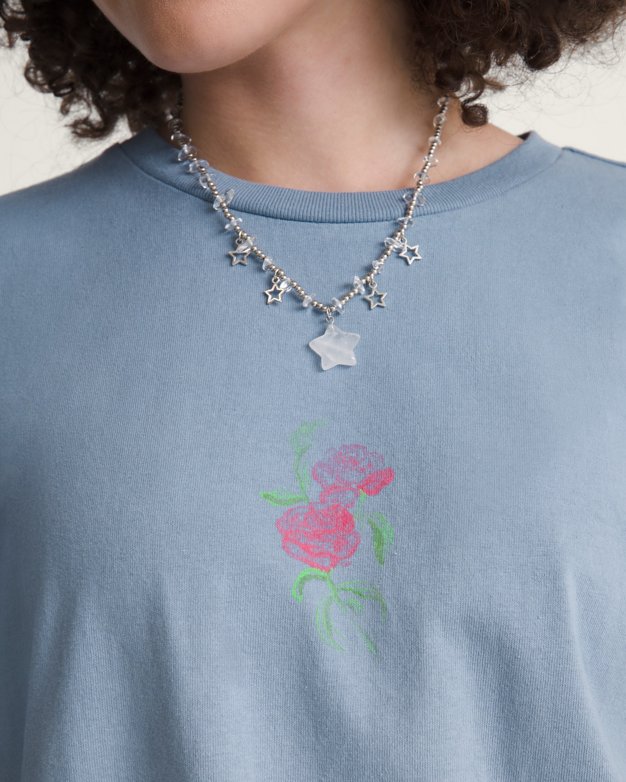 Floral Tears TShirt VANS GLACIAL SLATE ALT4