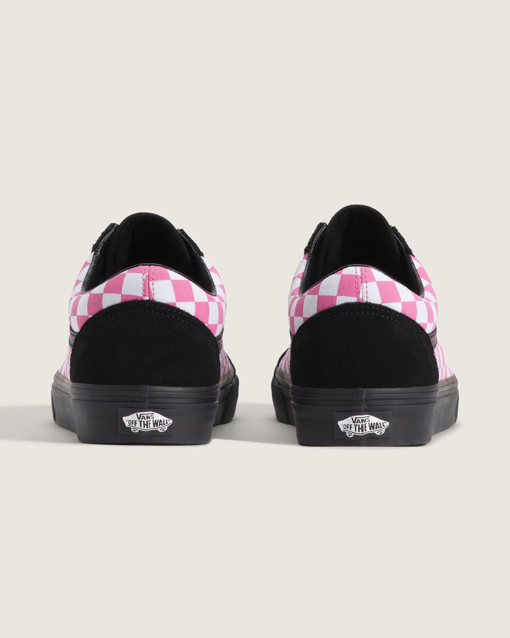Old Skool Checkerboard Shoe VANS Checkerboard Black  Fizz Pink ALT3