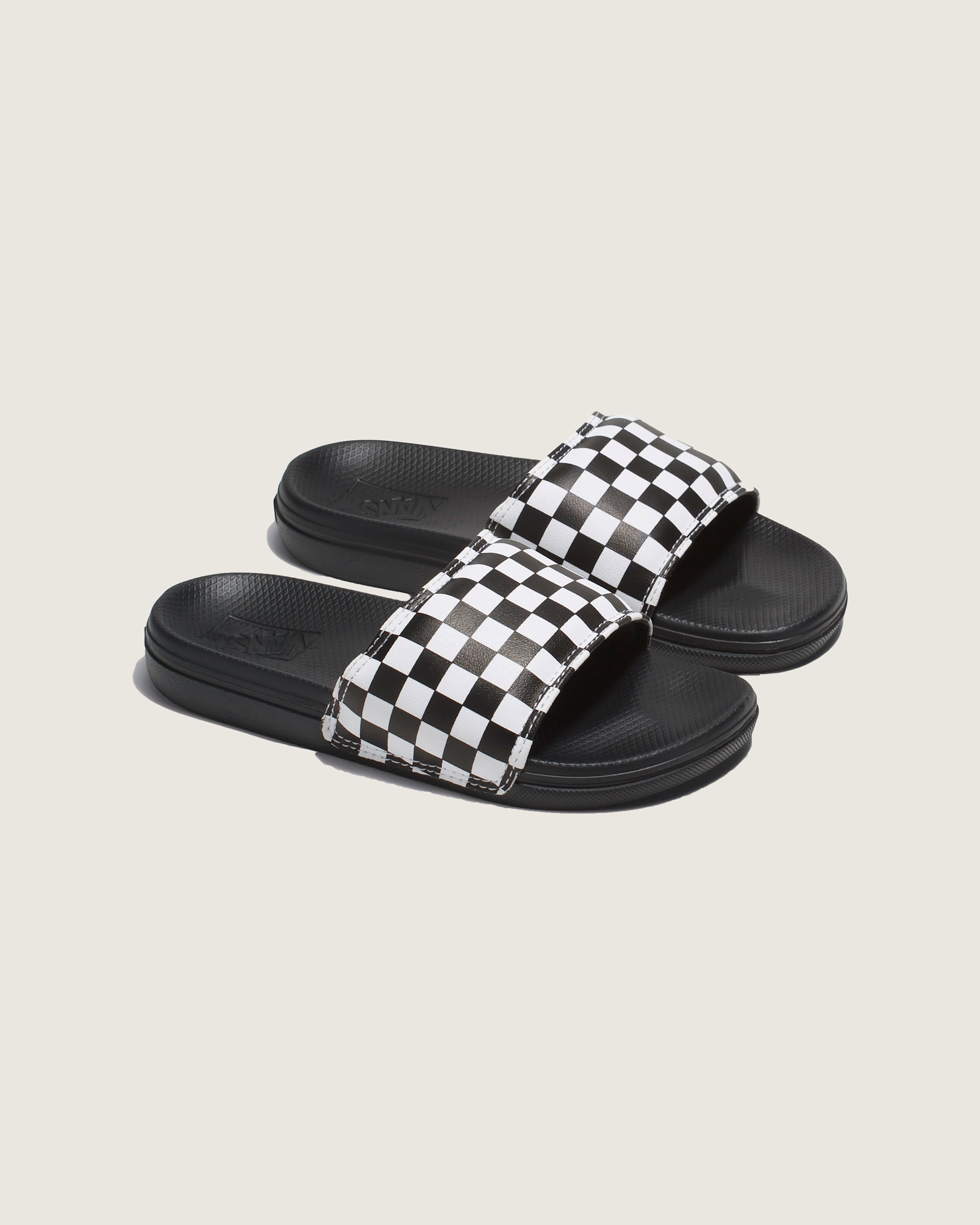 Little Kids La Costa Checkerboard Slide VANS Checkerboard White ALT1
