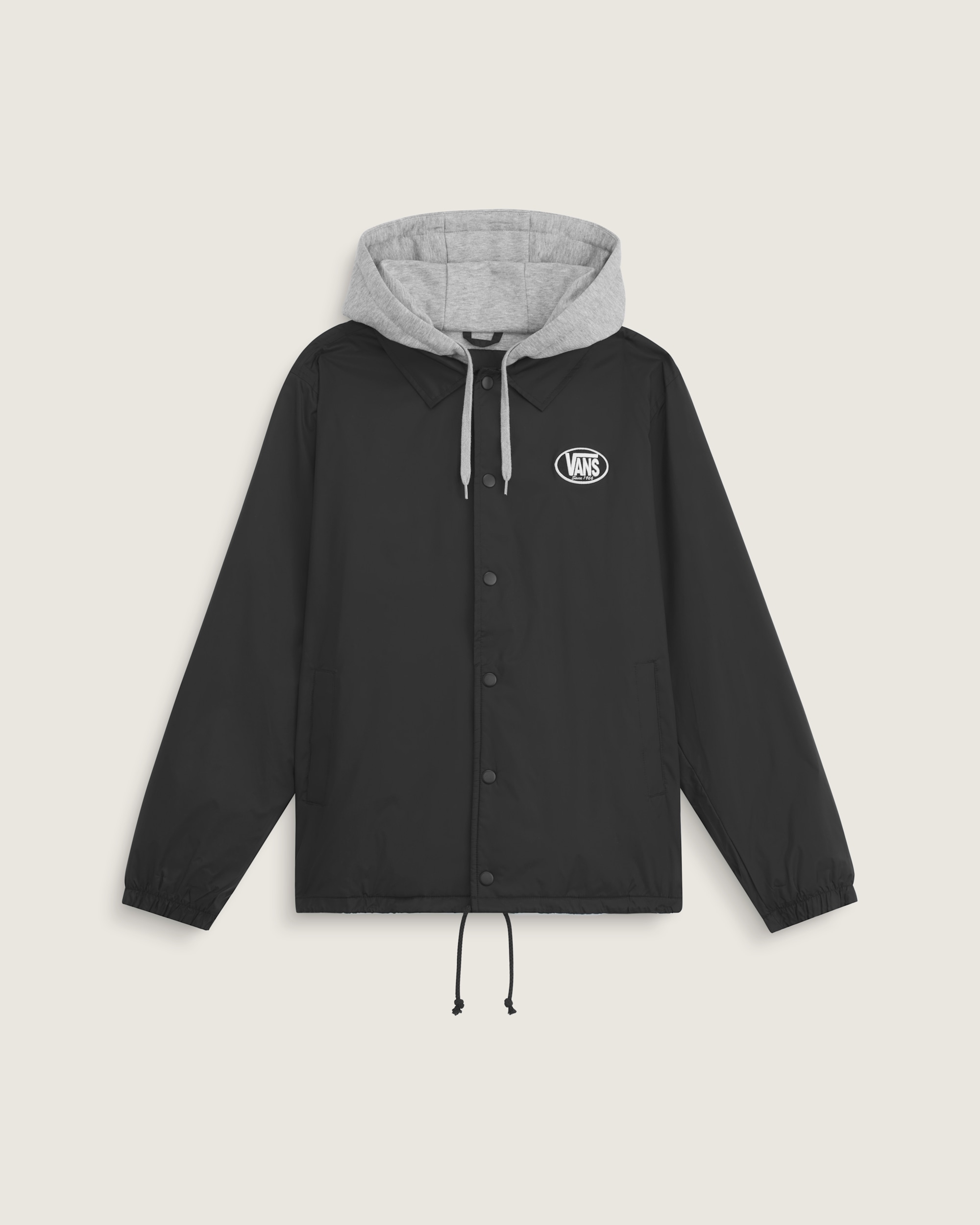 Torrey Hooded Coaches Jacket VANS Black HERO