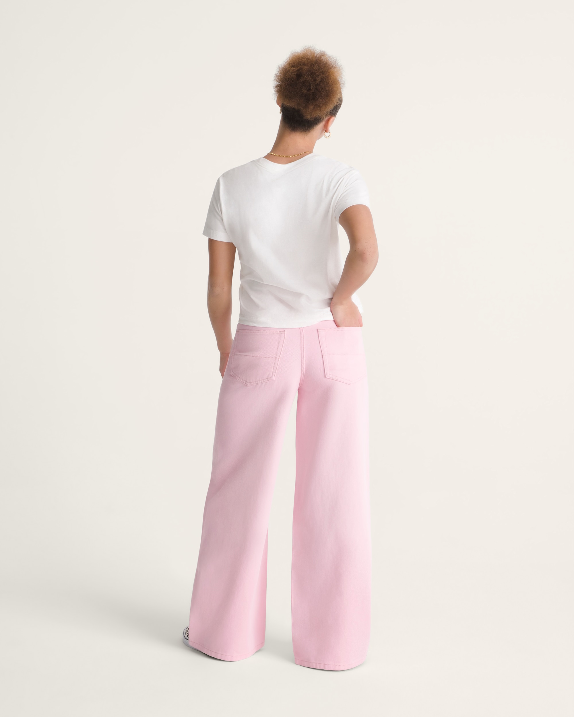 Check5 Low Rise Baggy Pants VANS Coral Blush Pink ALT4