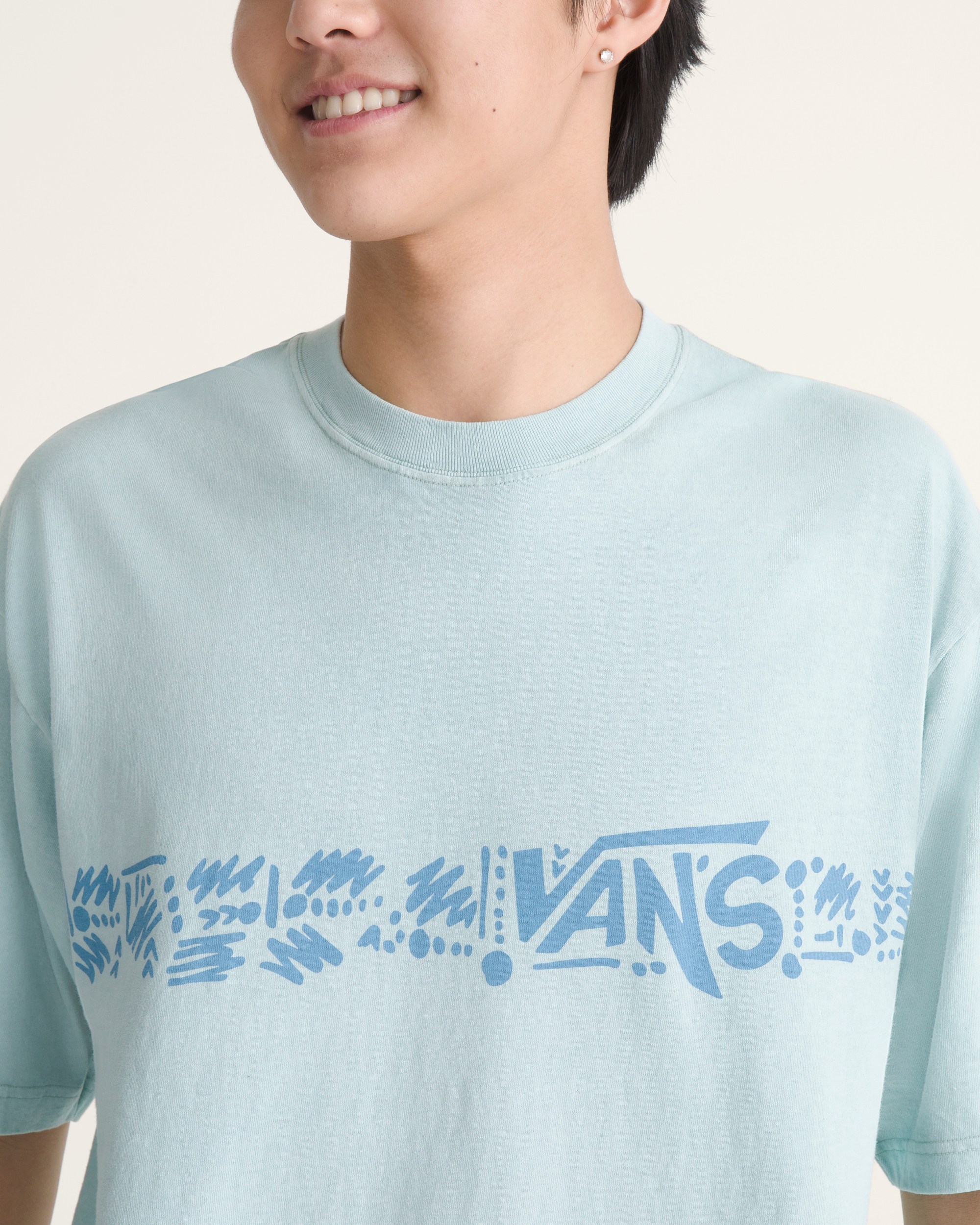 Airbrush Aloha TShirt VANS Dawn Mist Blue ALT4