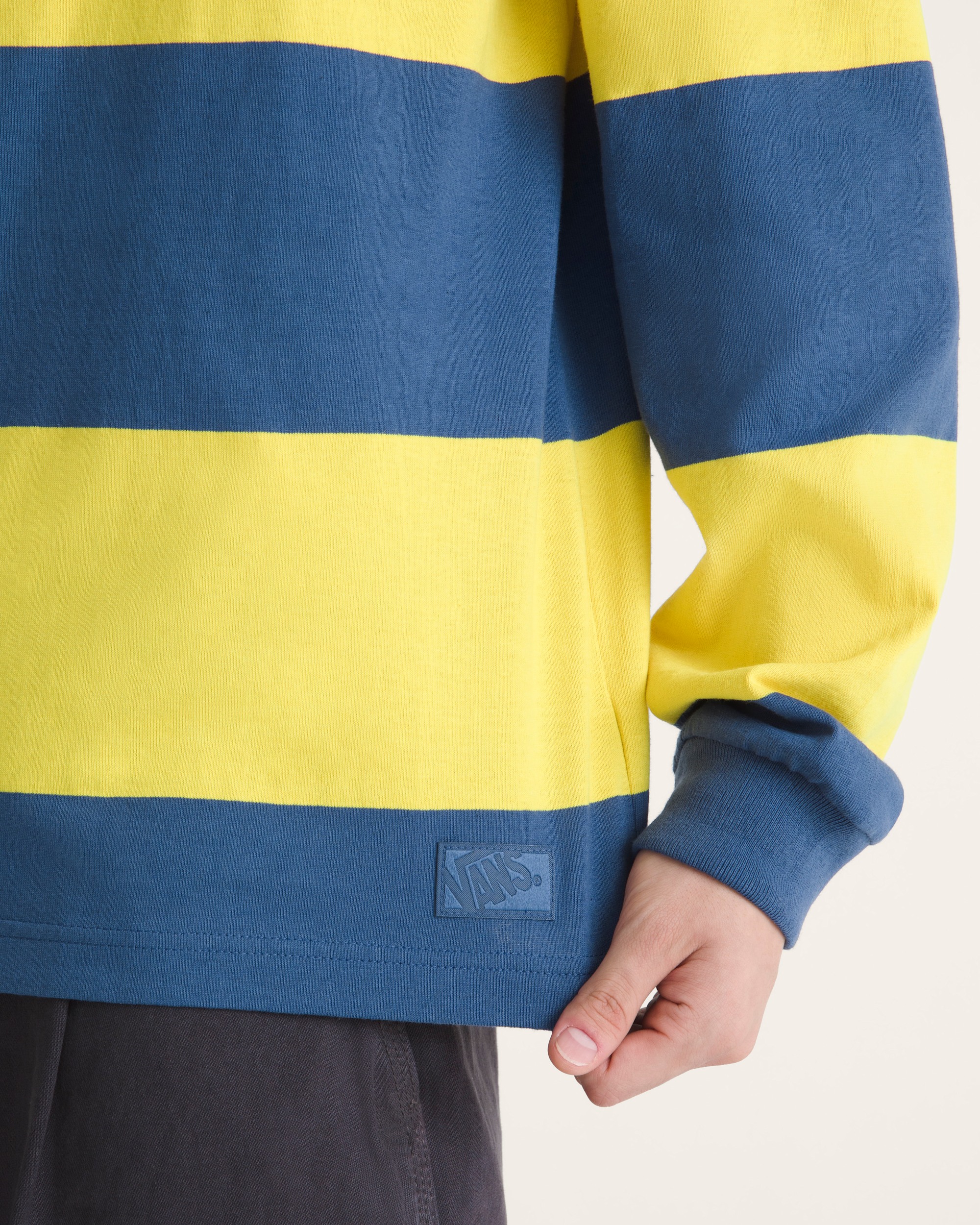 Rugby Stripe Long Sleeve Shirt VANS Dusty Gold ALT4