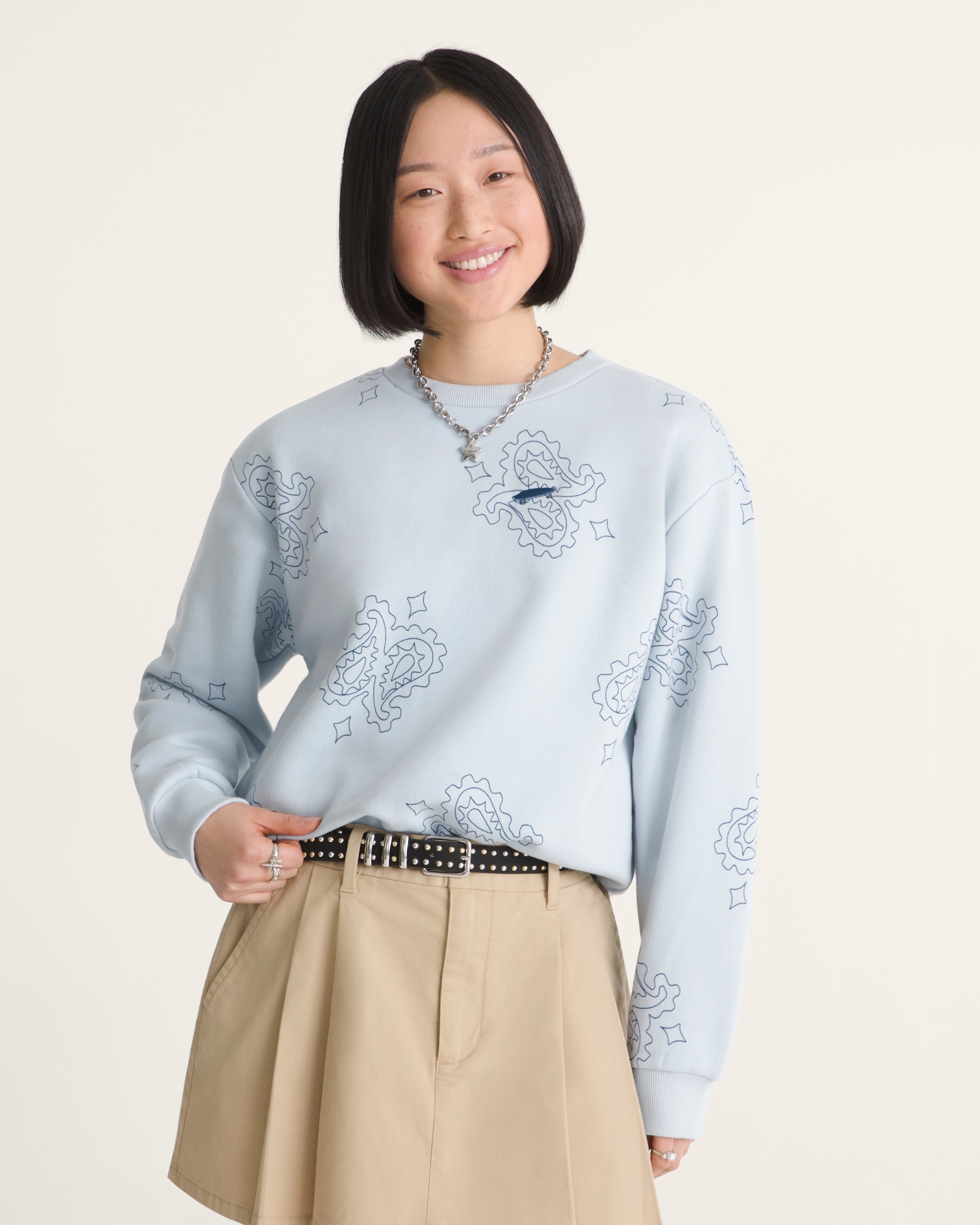Salton Crew Neck VANS Soft Slate Blue ALT2