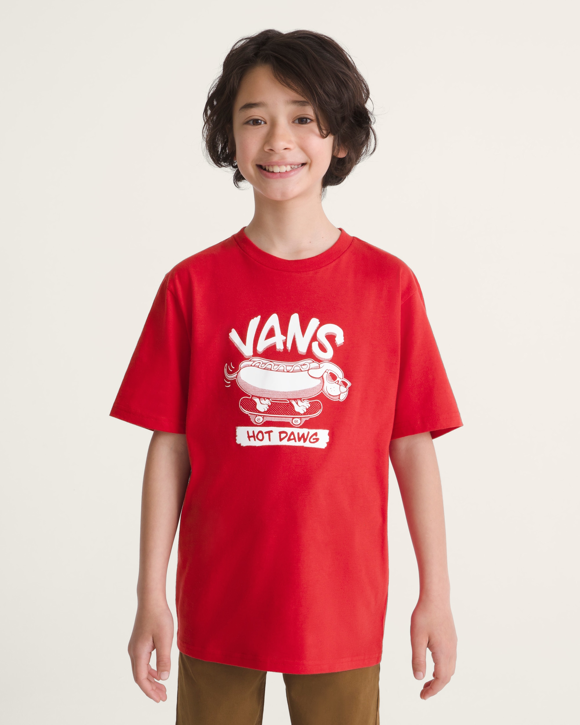 Kids Hot Dawg TShirt VANS Racing Red ALT2