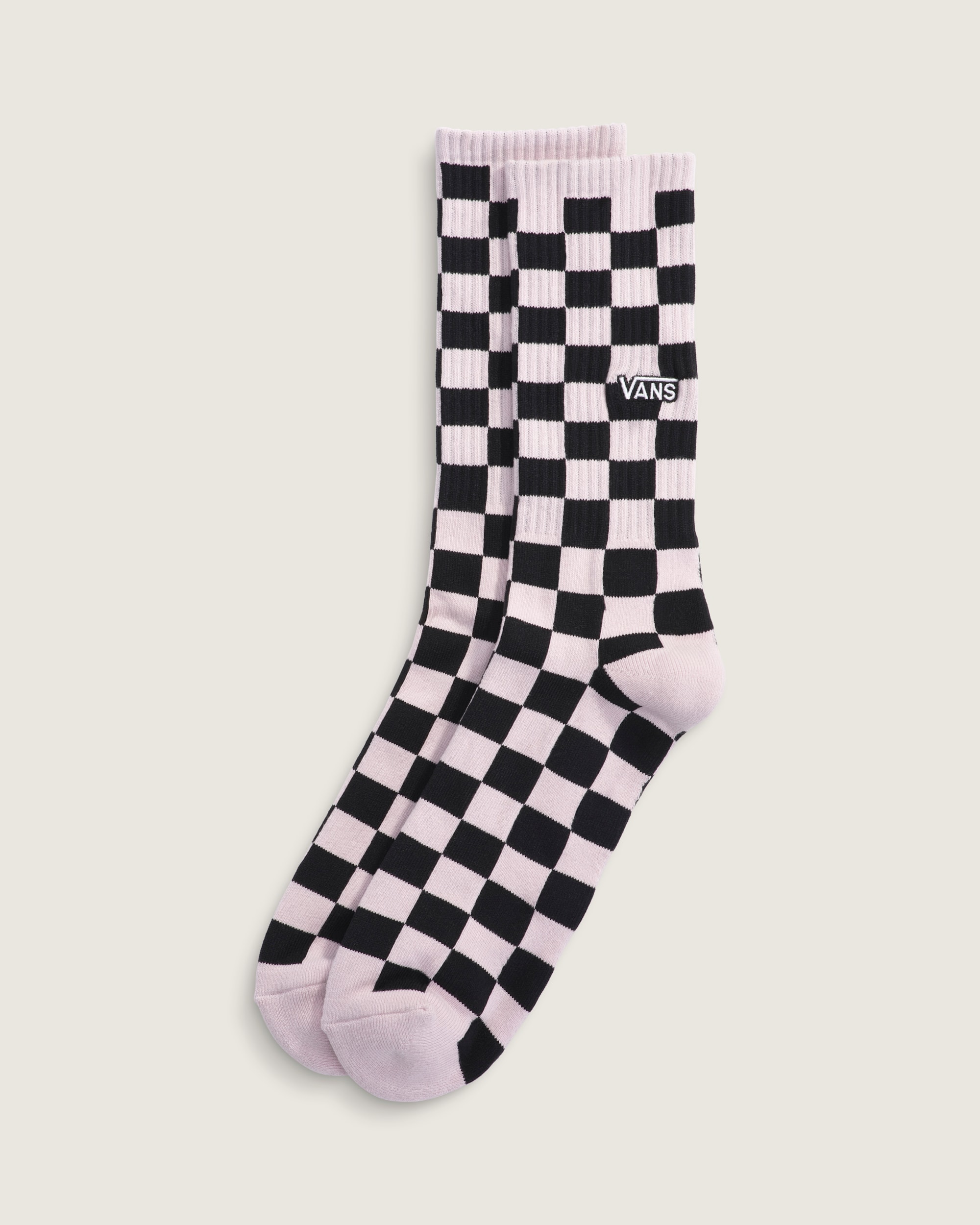 Checkerboard Crew Socks VANS Pale Petal HERO