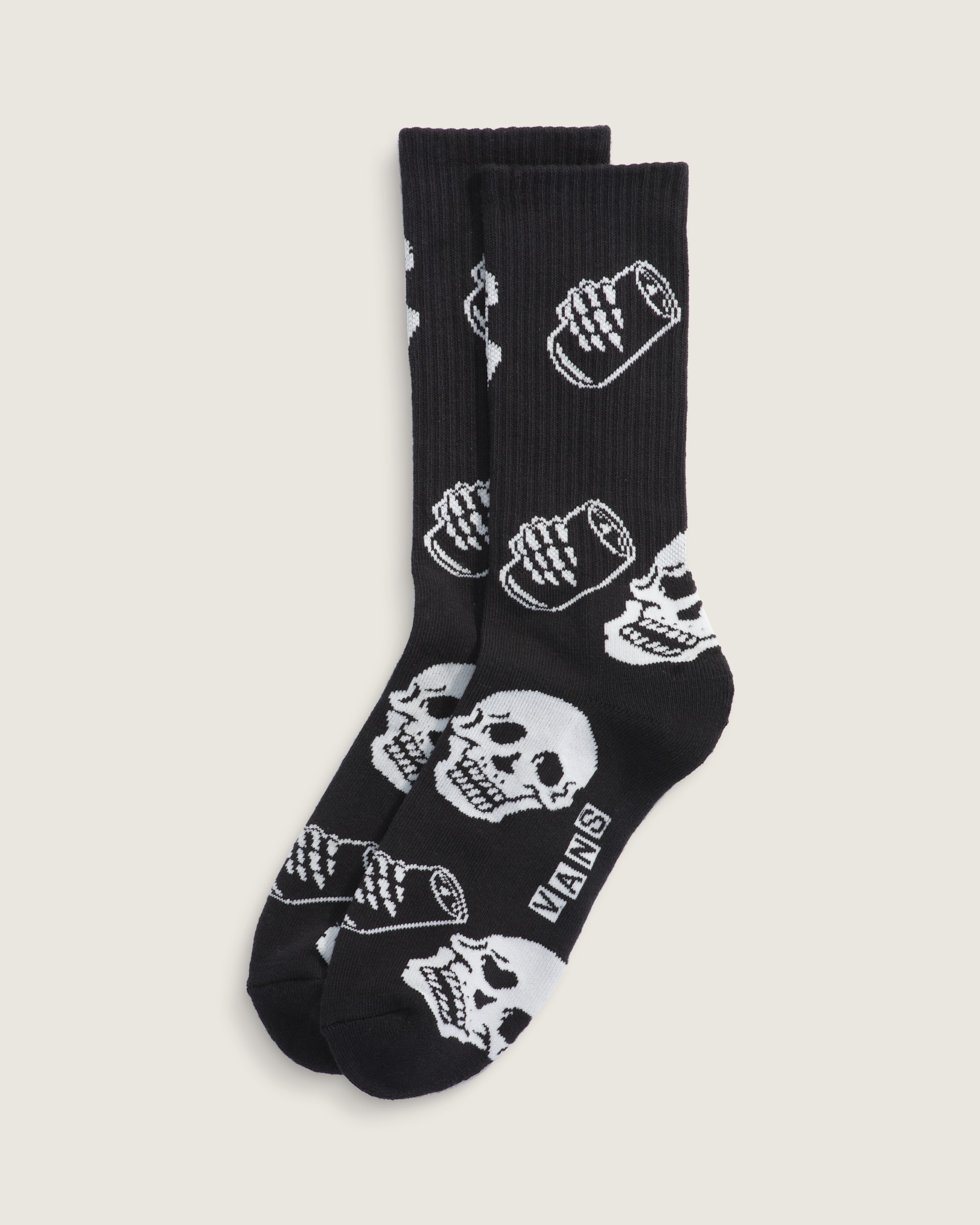 Verne Crew Socks VANS Black  White HERO