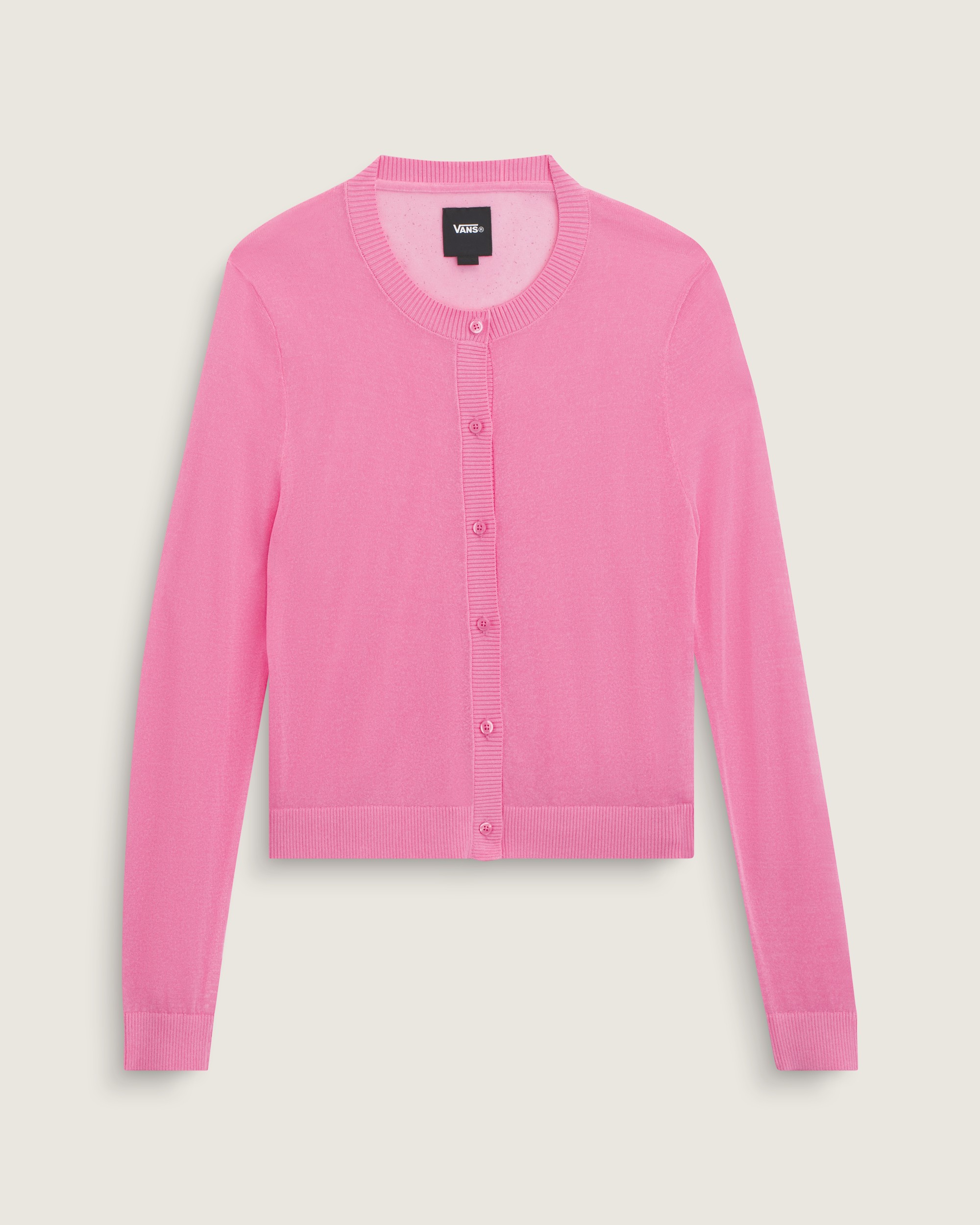 Dolly Sheer Cardigan Sweater VANS Fizz Pink HERO