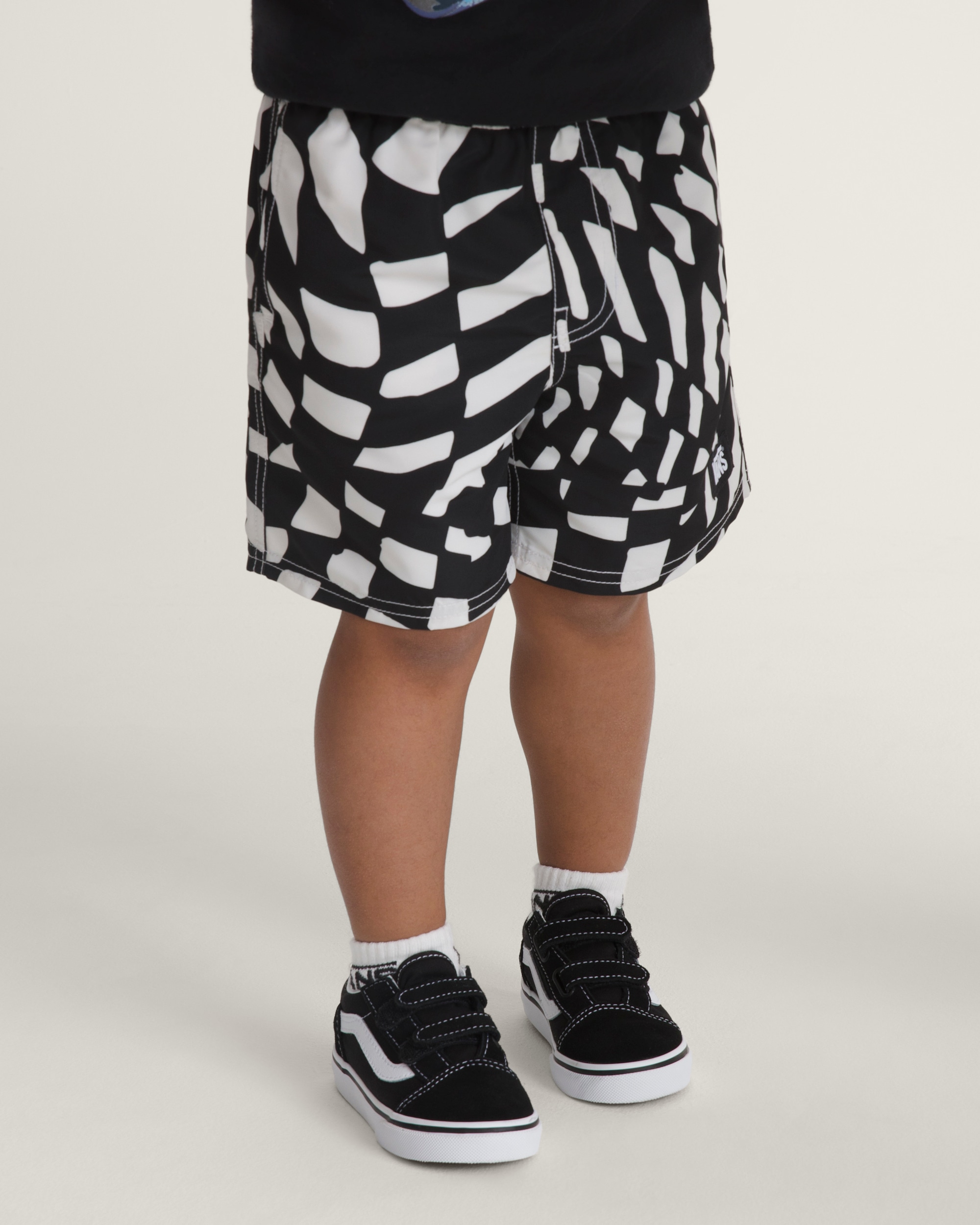 Little Kids Primary II Printed Elastic Boardshort VANS Black  White ALT1