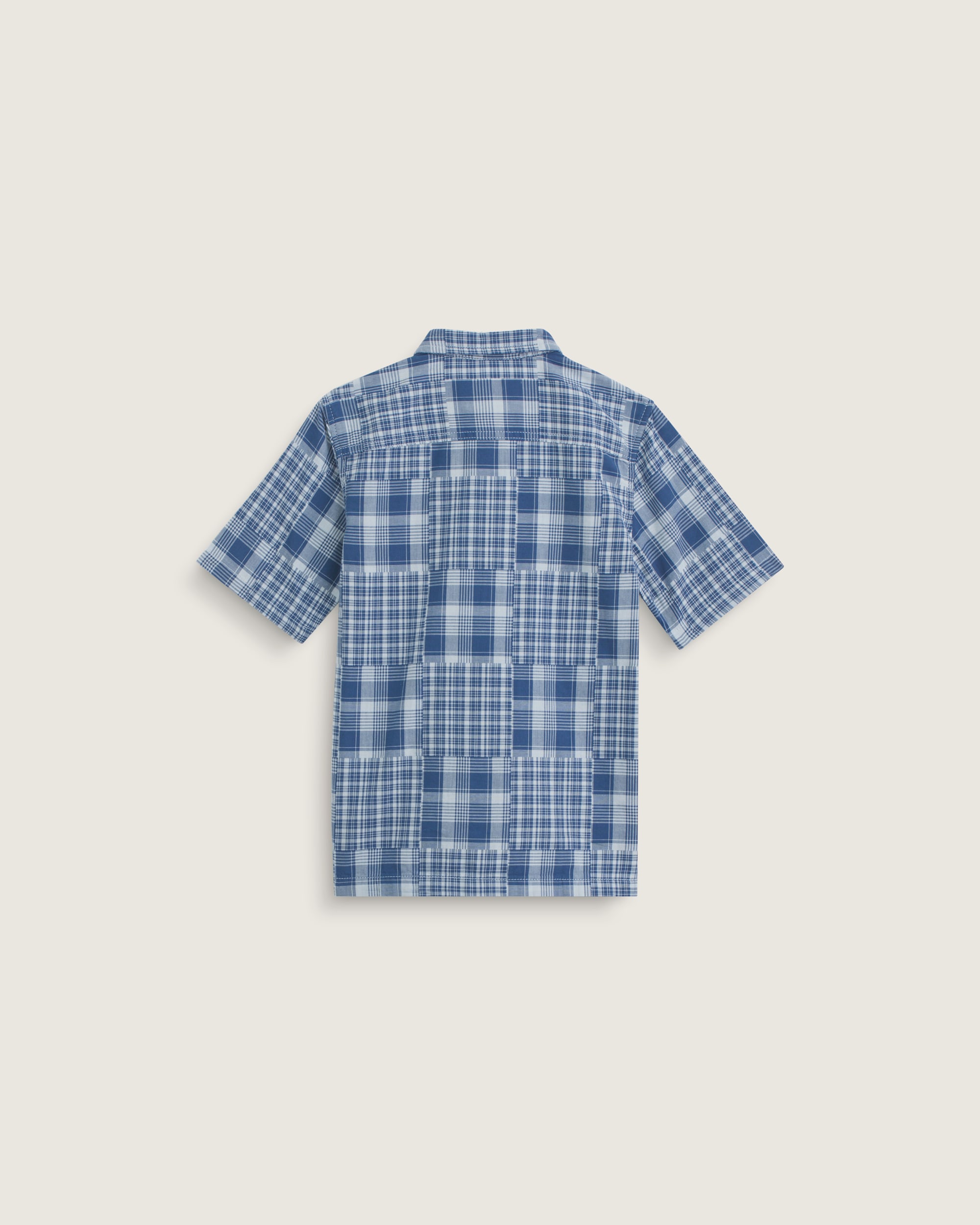Kids Larkspur Plaid Shirt VANS True Navy Blue ALT1