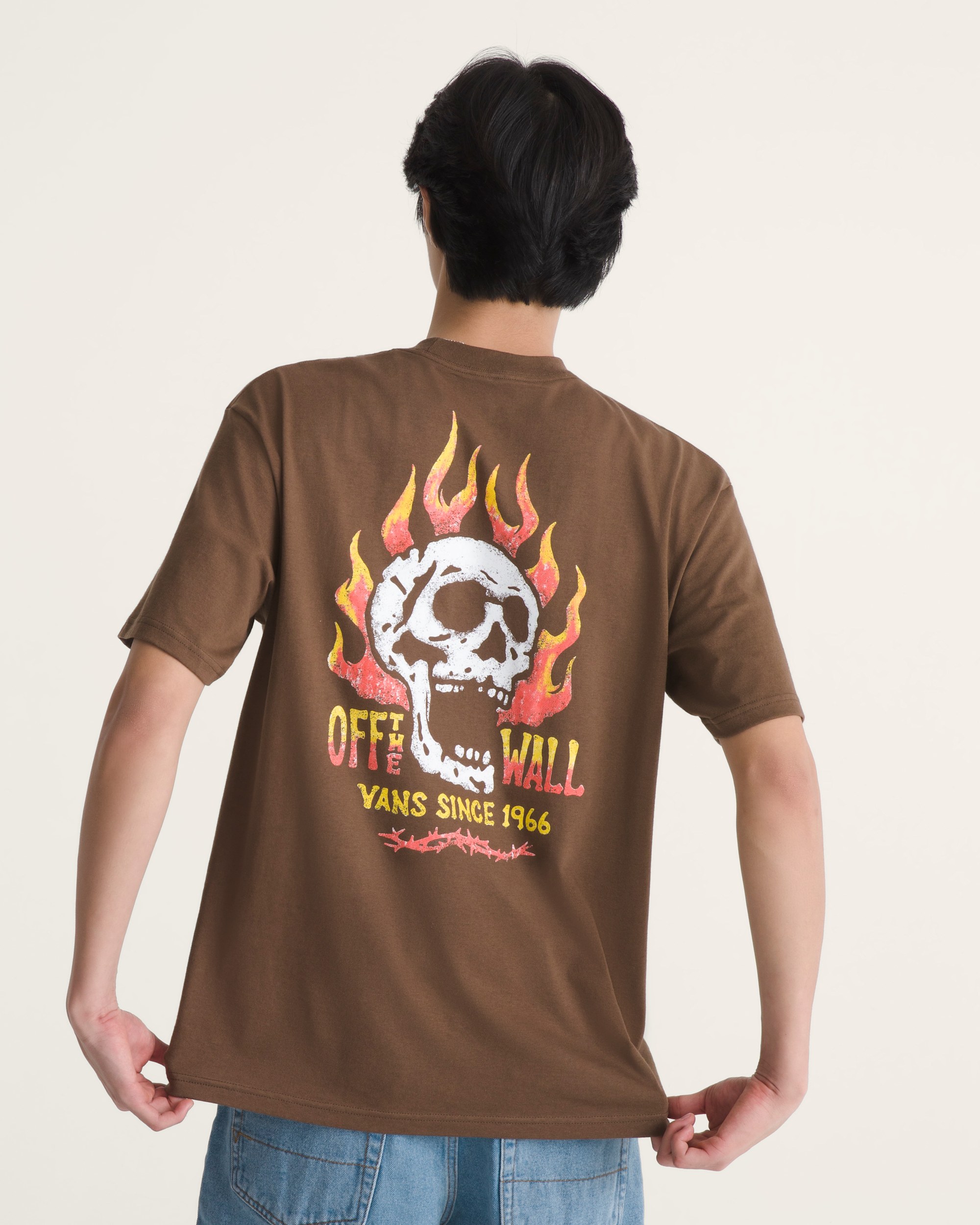 Off The Wall Fever TShirt VANS Vintage Cocoa Brown ALT3