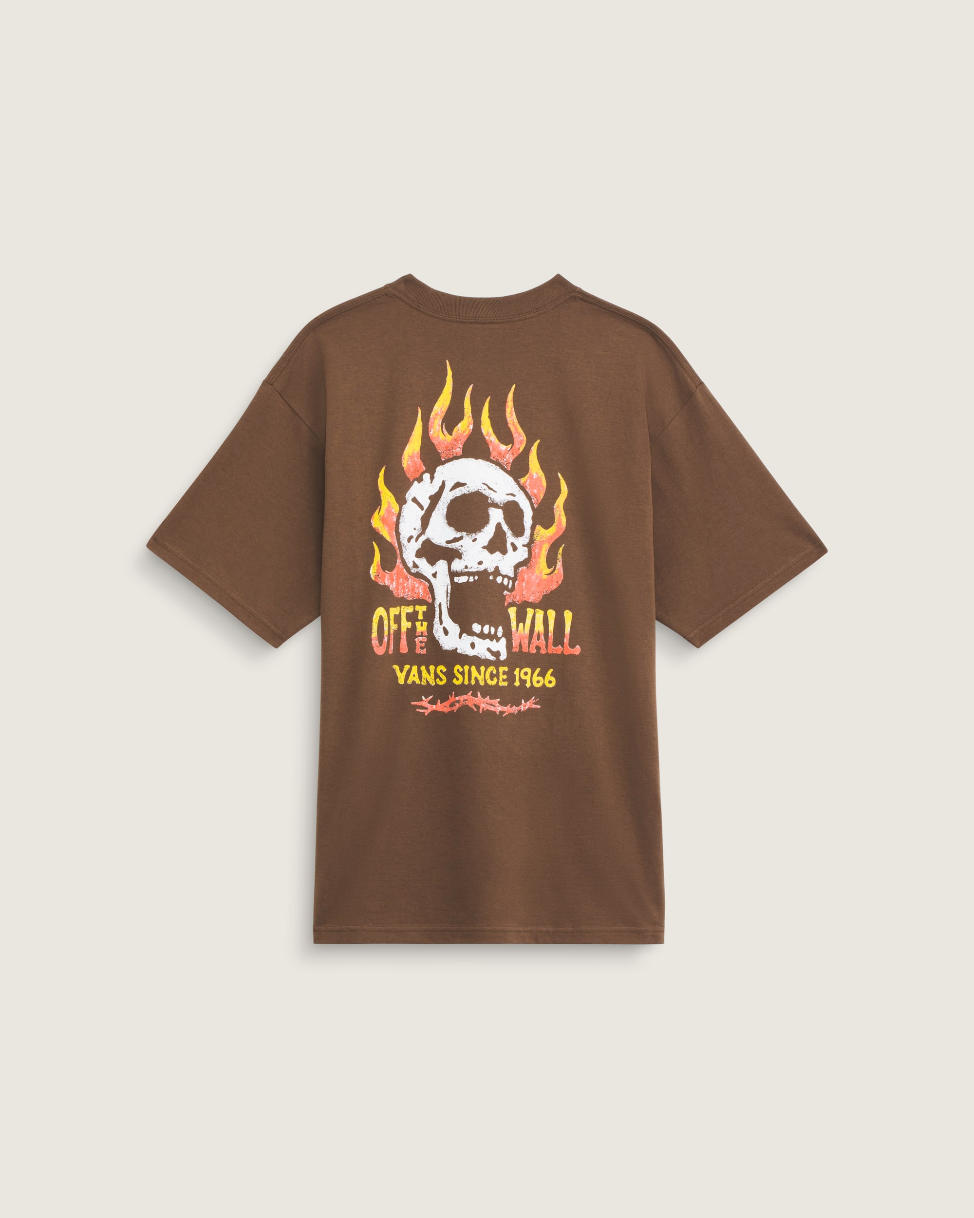 Off The Wall Fever TShirt VANS Vintage Cocoa Brown HERO