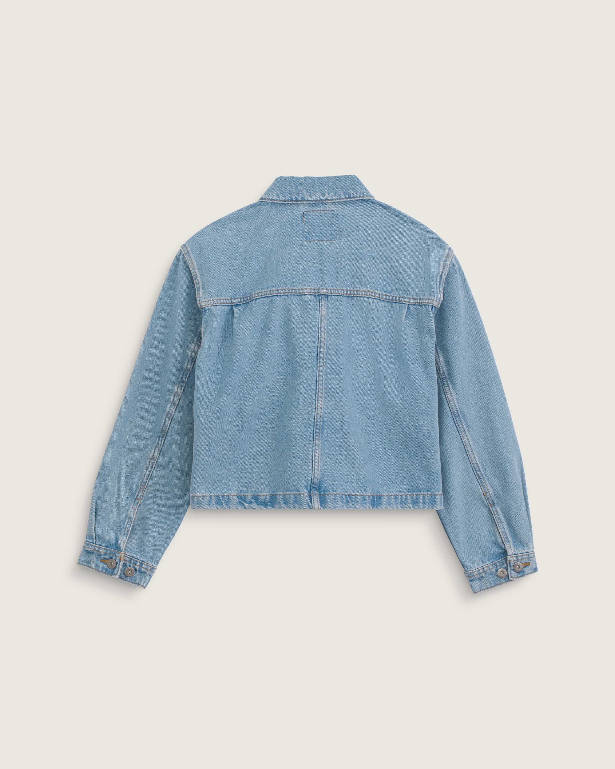 Emily Boxy Work Wear Jacket VANS Stonewash Blue ALT1