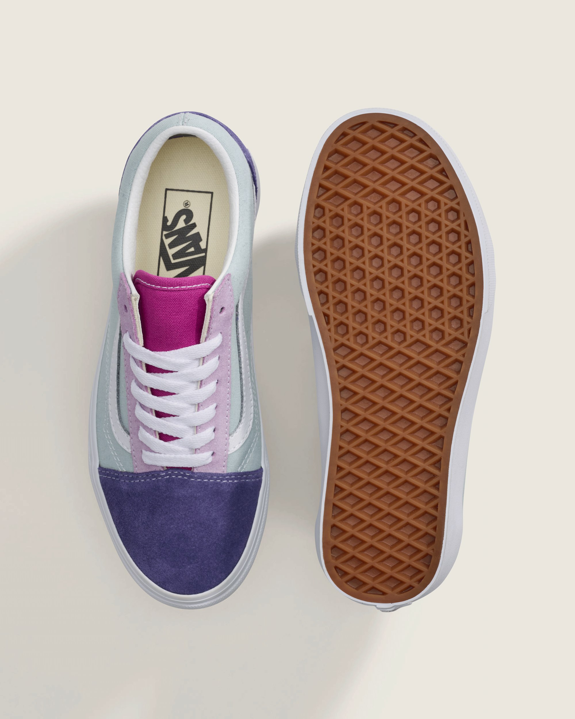 Old Skool Shoe VANS Color Block Light Purple  Blues ALT2