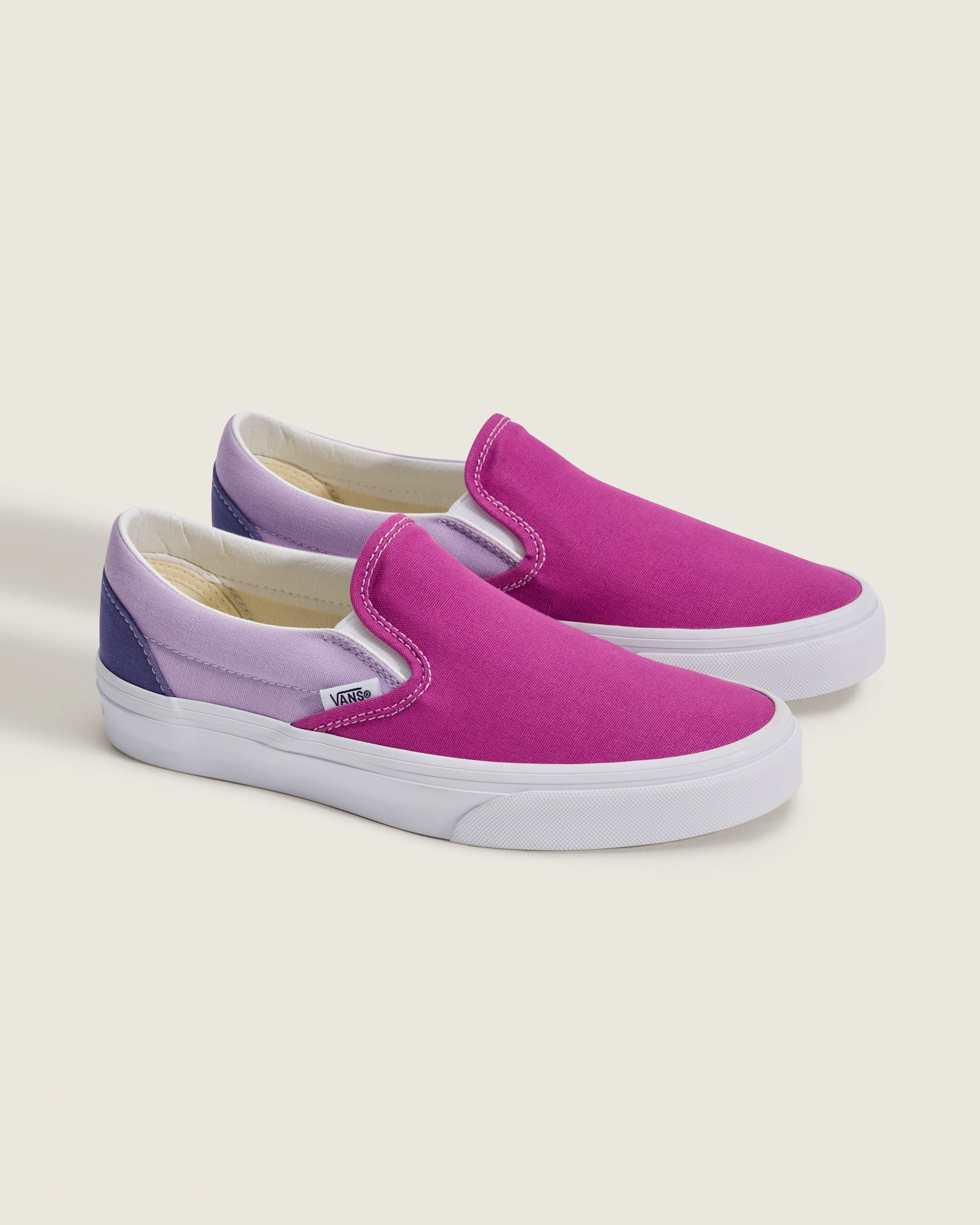 Classic SlipOn Shoe VANS Color Block Purple  Blues ALT1