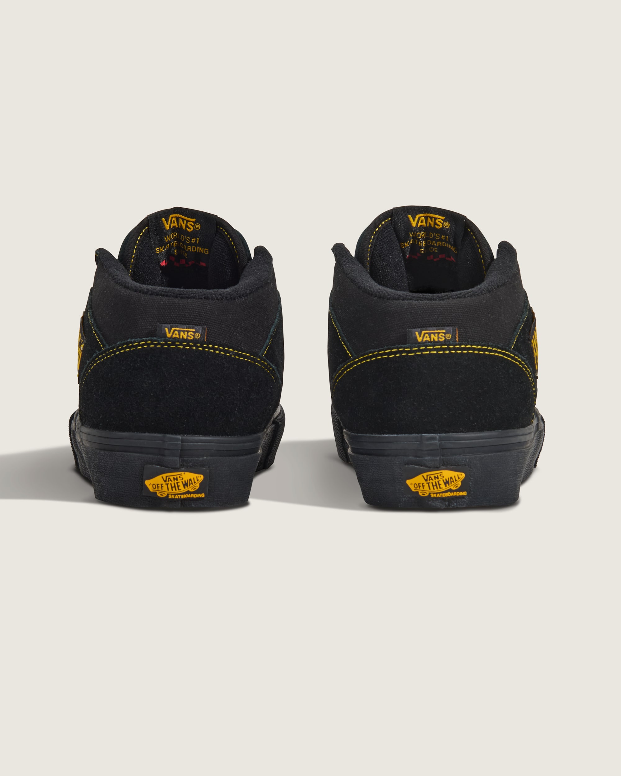 Skate Half Cab Shoe VANS Black  Mustard Yellow ALT3