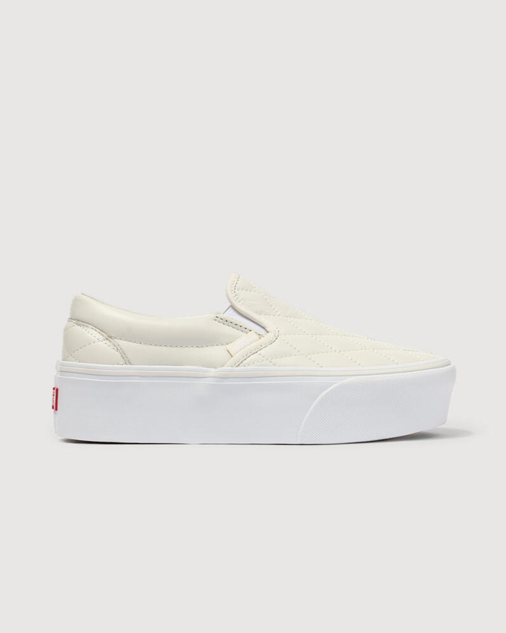 Classic SlipOn Platform Shoe VANS Marshmallow White ALT4