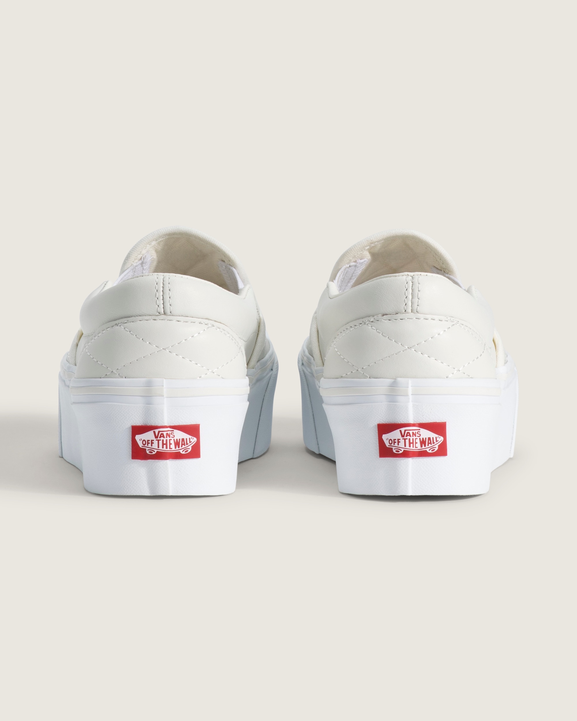 Classic SlipOn Platform Shoe VANS Marshmallow White ALT3