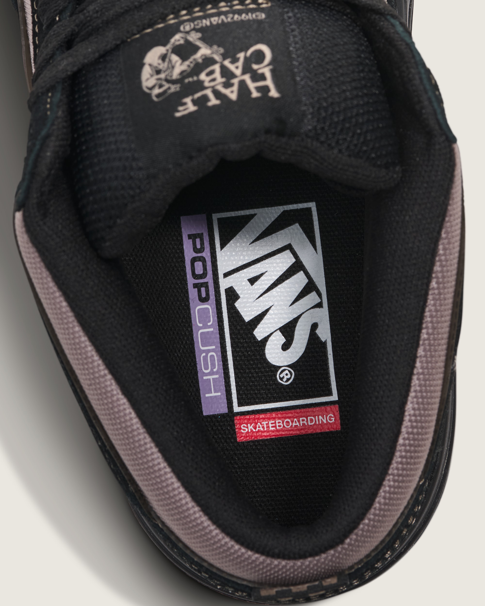 Skate Half Cab Wafflecup Shoe VANS Black  Peyote Beige ALT4