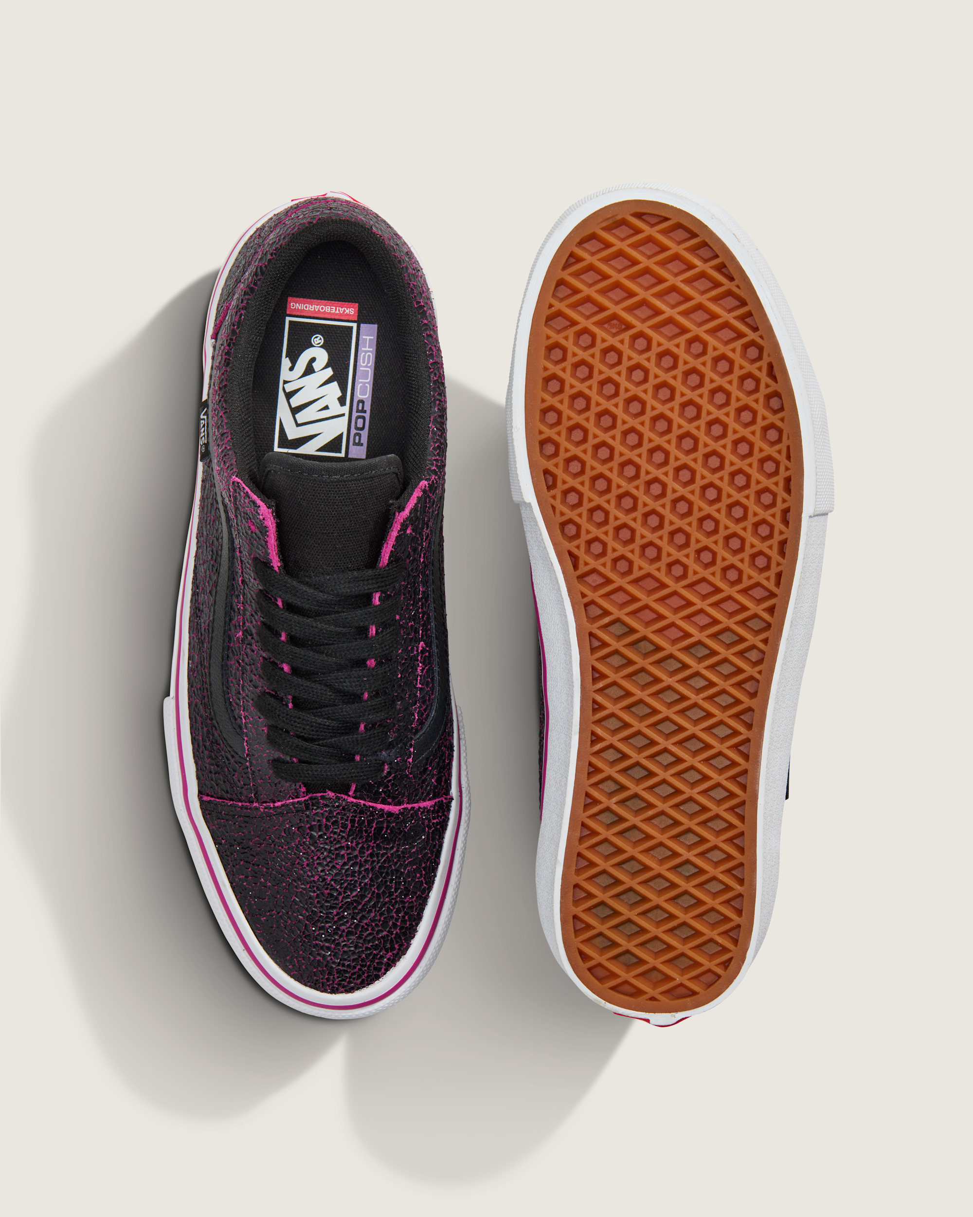 Skate Old Skool Shoe VANS Black  Purple ALT2