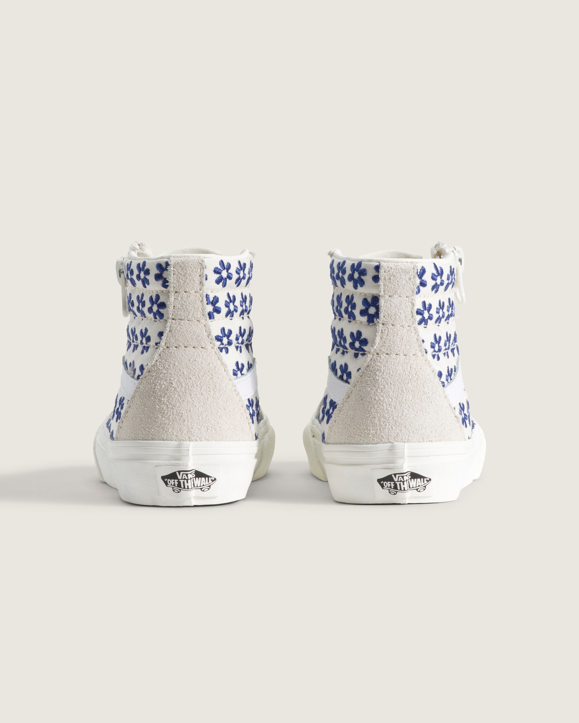 Little Kids Sk8Hi Side Zip Shoe VANS White  True Blue ALT3