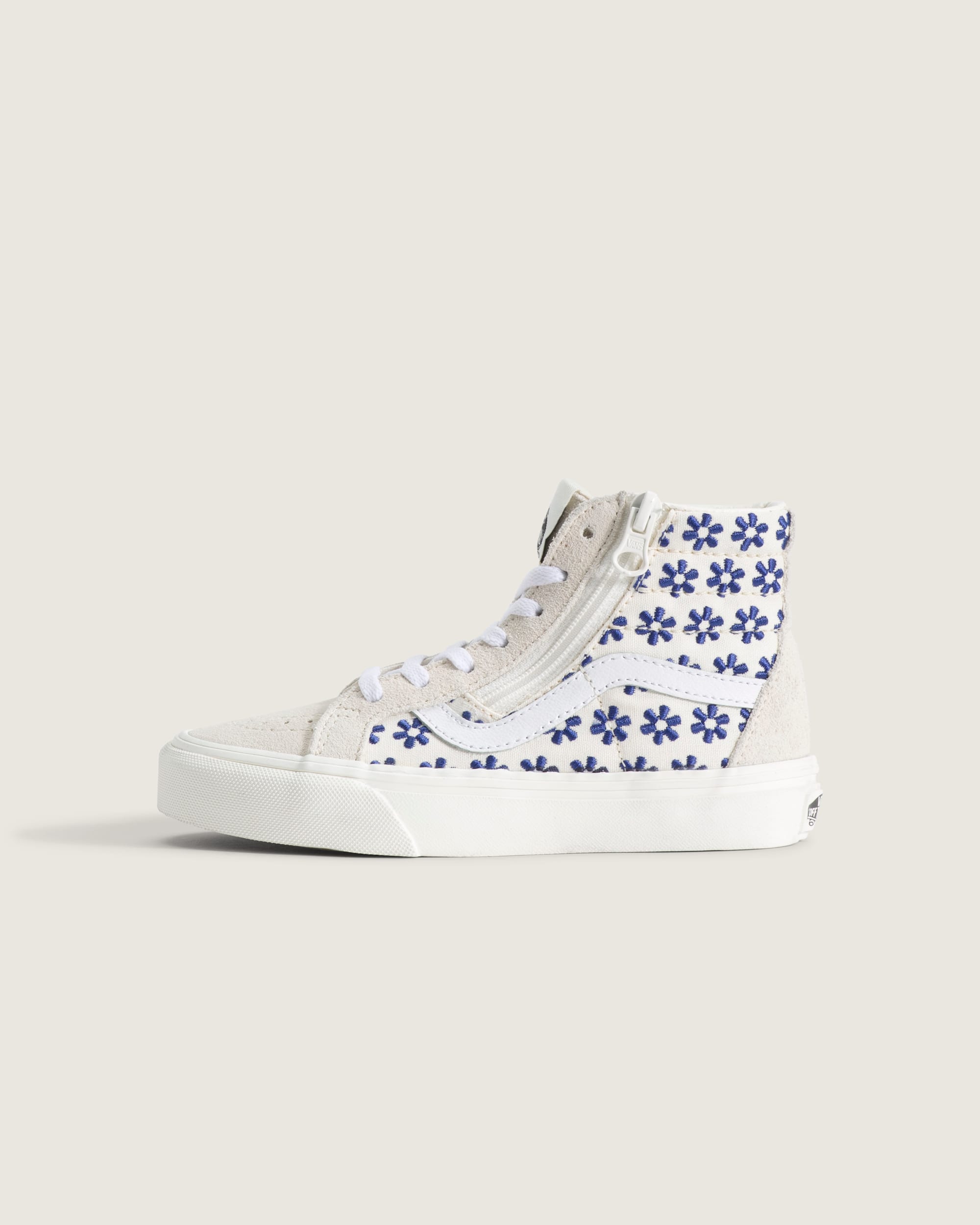 Little Kids Sk8Hi Side Zip Shoe VANS White  True Blue HERO