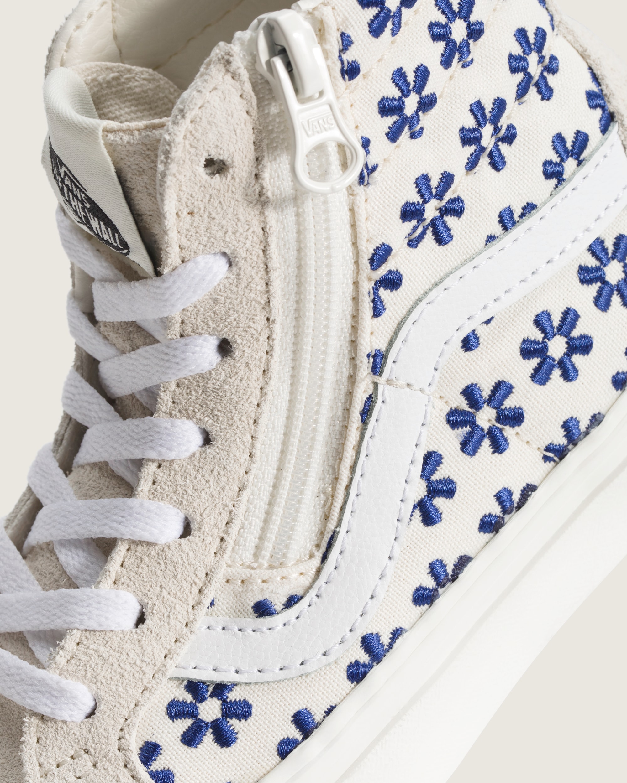 Little Kids Sk8Hi Side Zip Shoe VANS White  True Blue ALT4