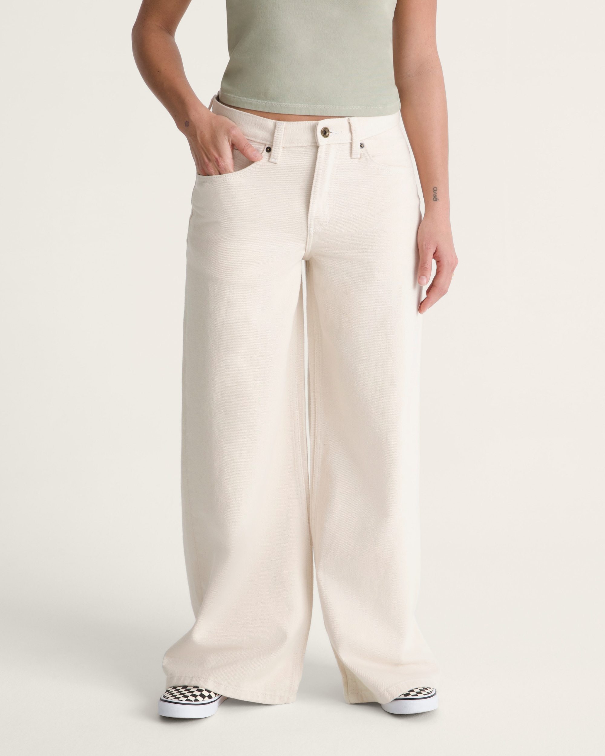 Check5 Low Rise Baggy Pants VANS Natural Seed Brown ALT2