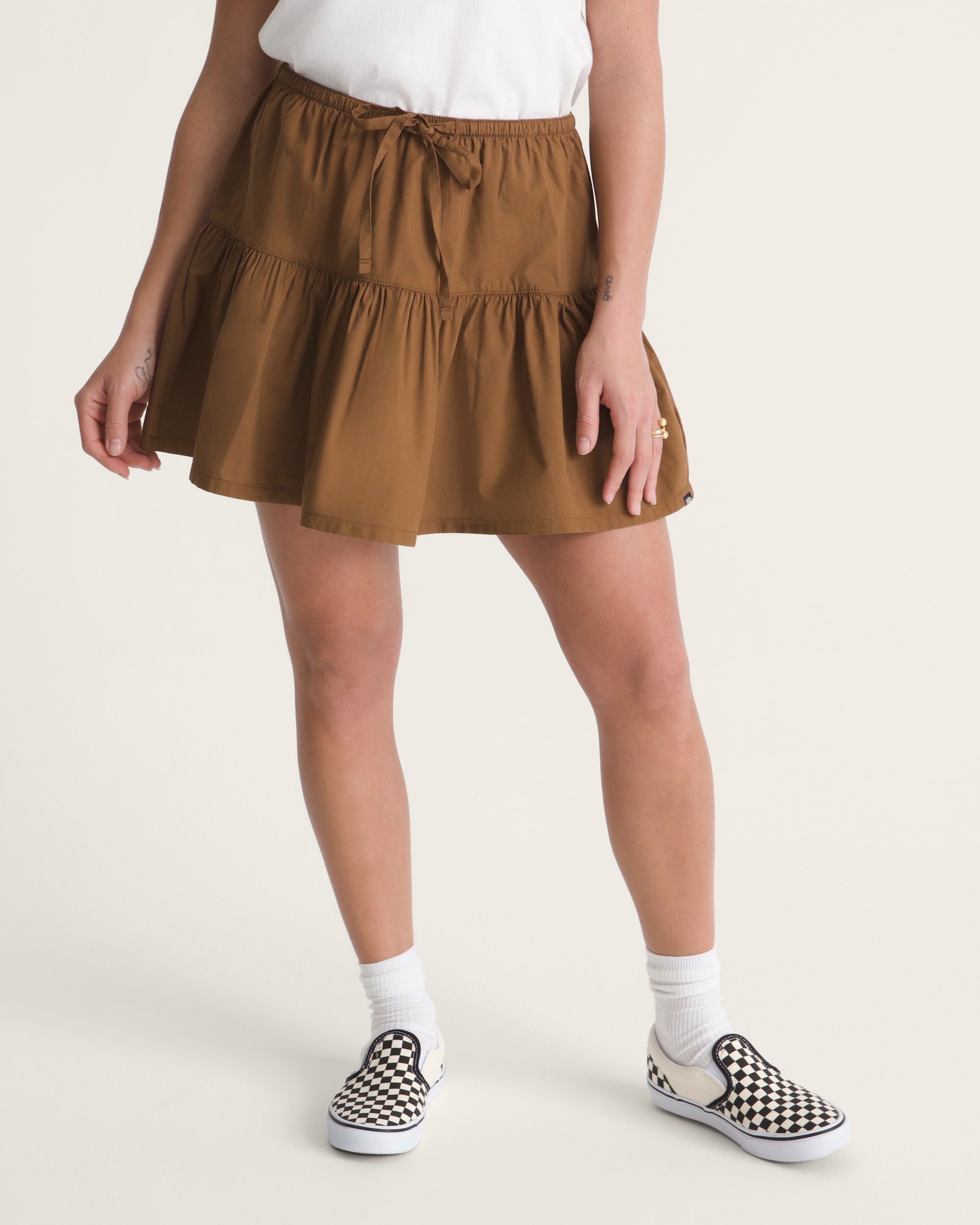 Francesca Mini Skirt VANS Dachshund Brown ALT2