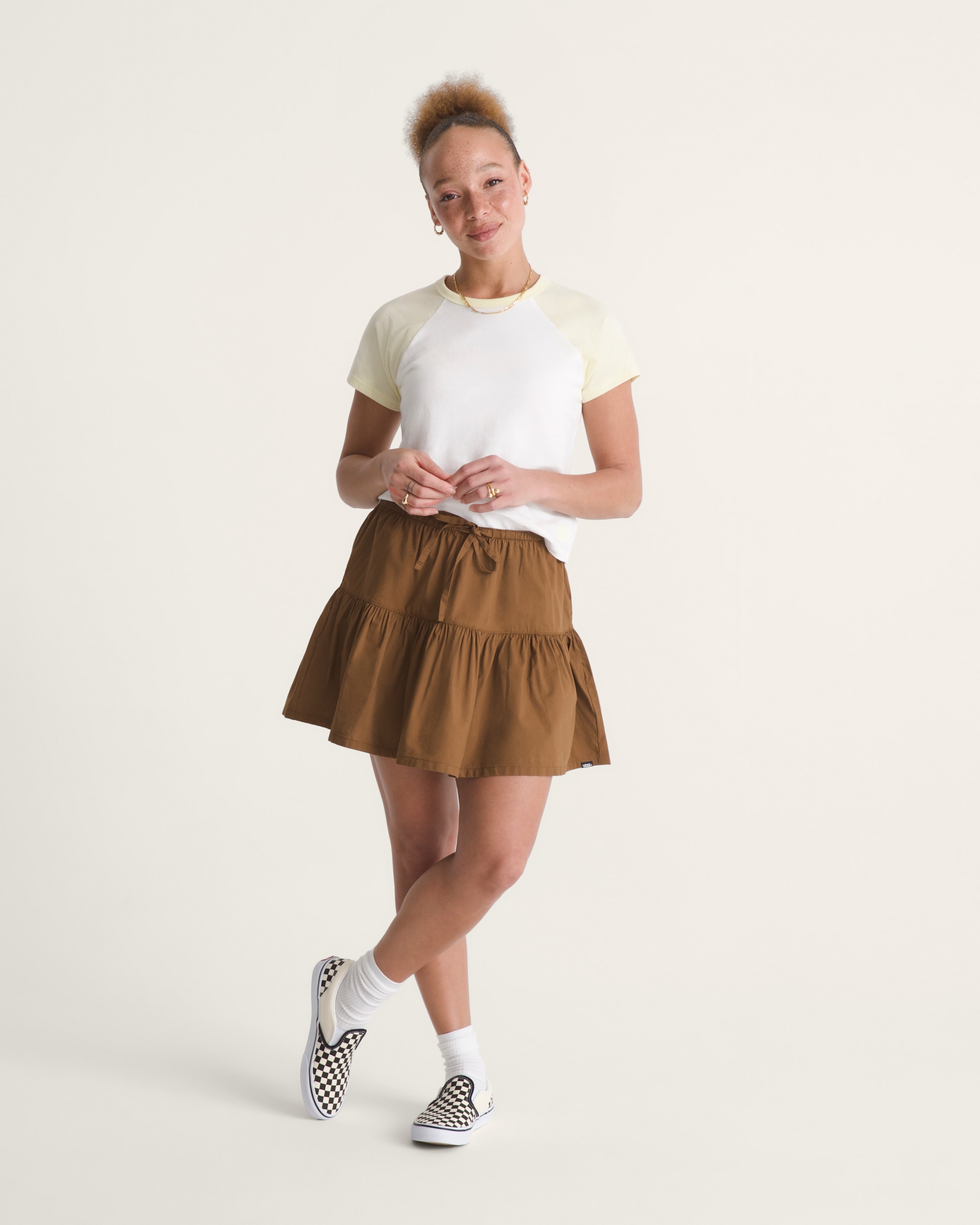 Francesca Mini Skirt VANS Dachshund Brown ALT3