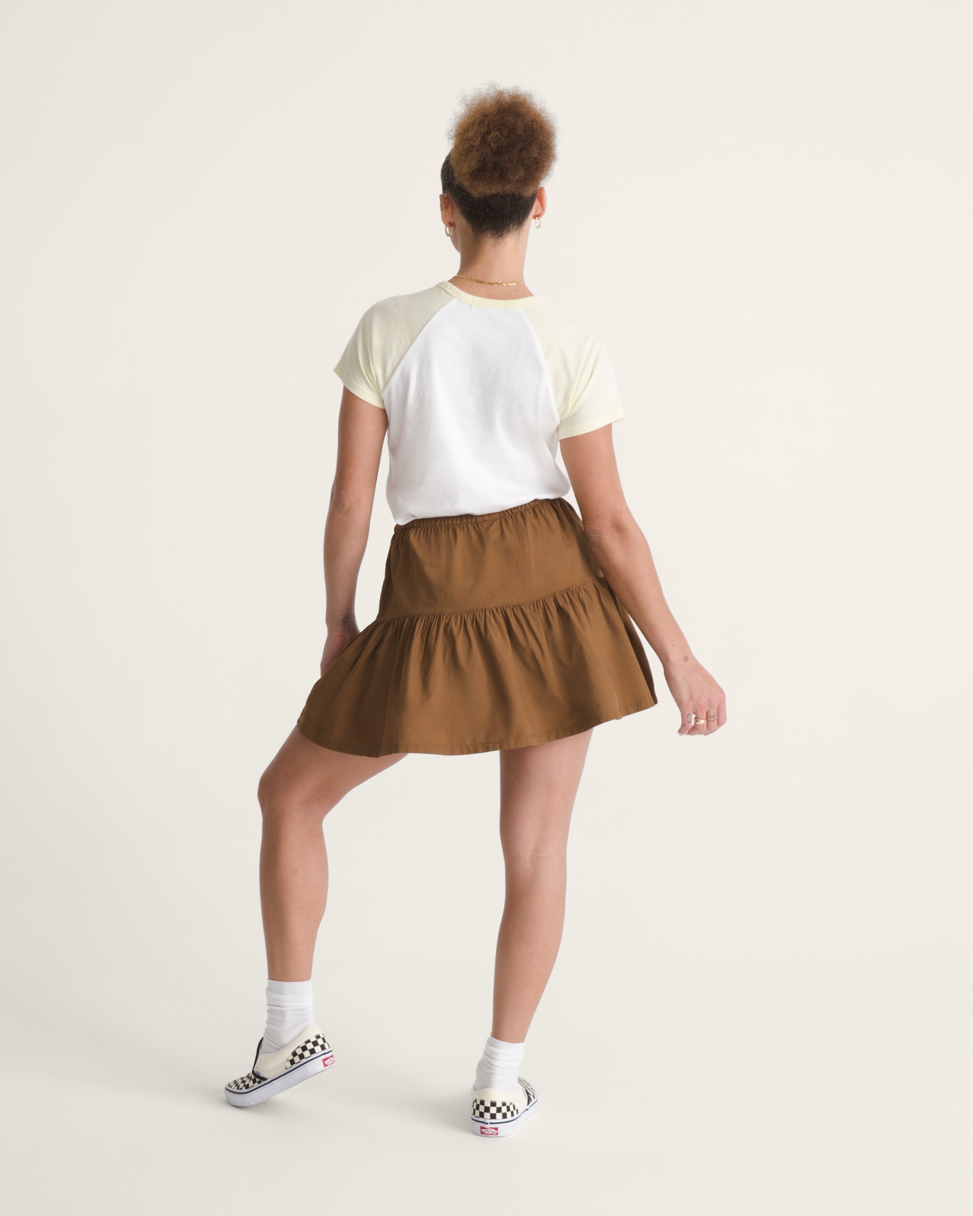 Francesca Mini Skirt VANS Dachshund Brown ALT4