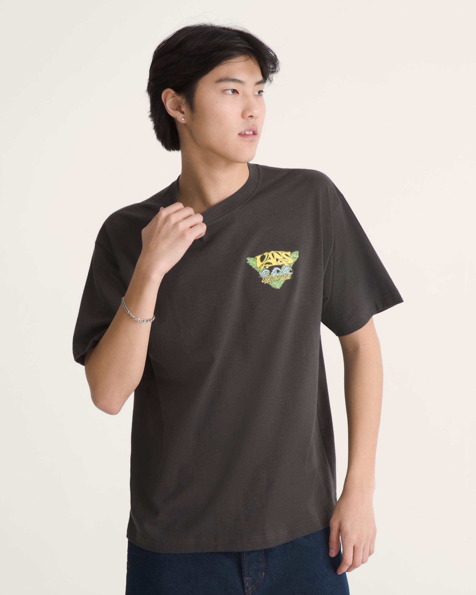 Tshirt Triple Wave Surf Club VANS Noir dlav ALT2