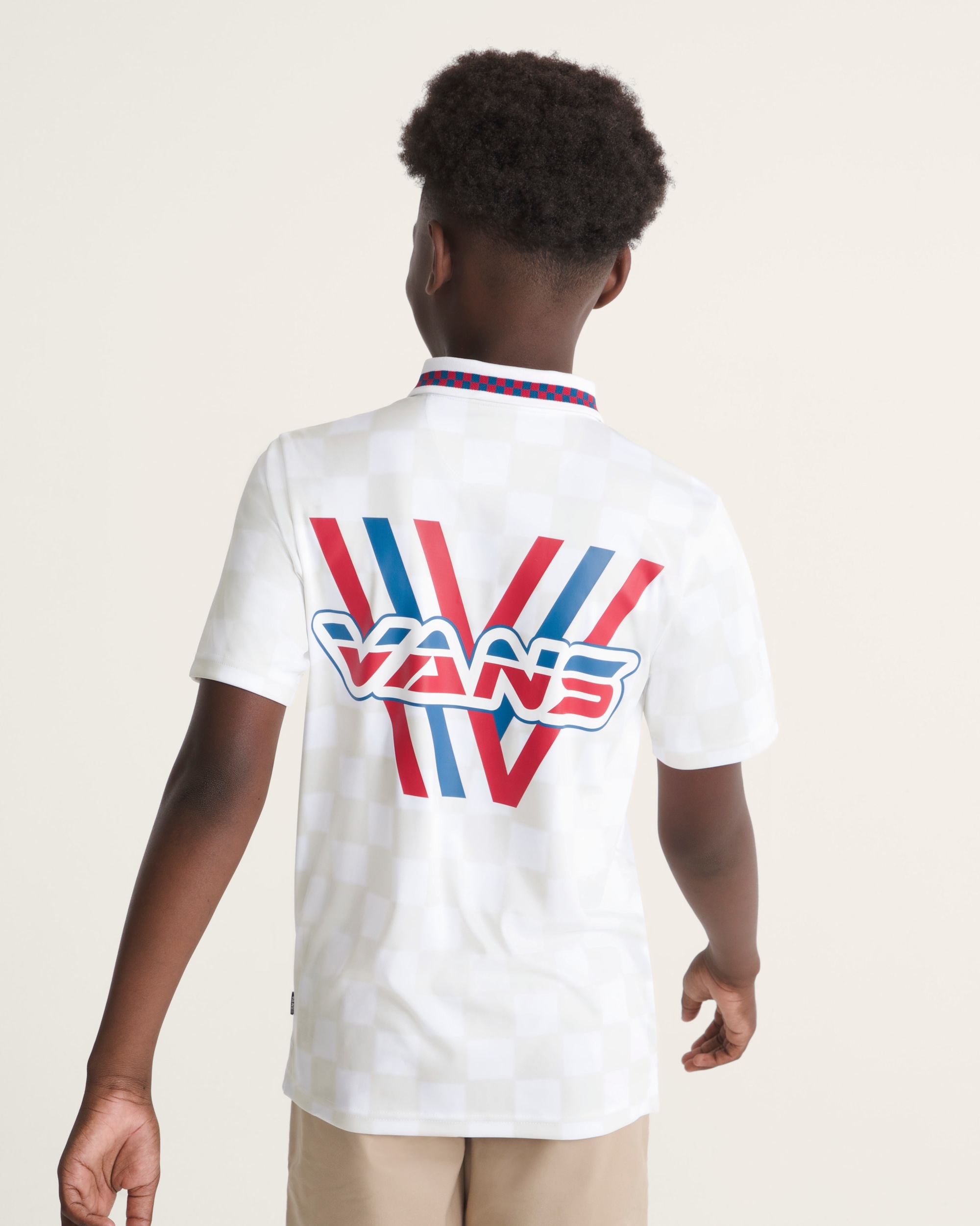 Kids Derby Soccer Jersey VANS White ALT3