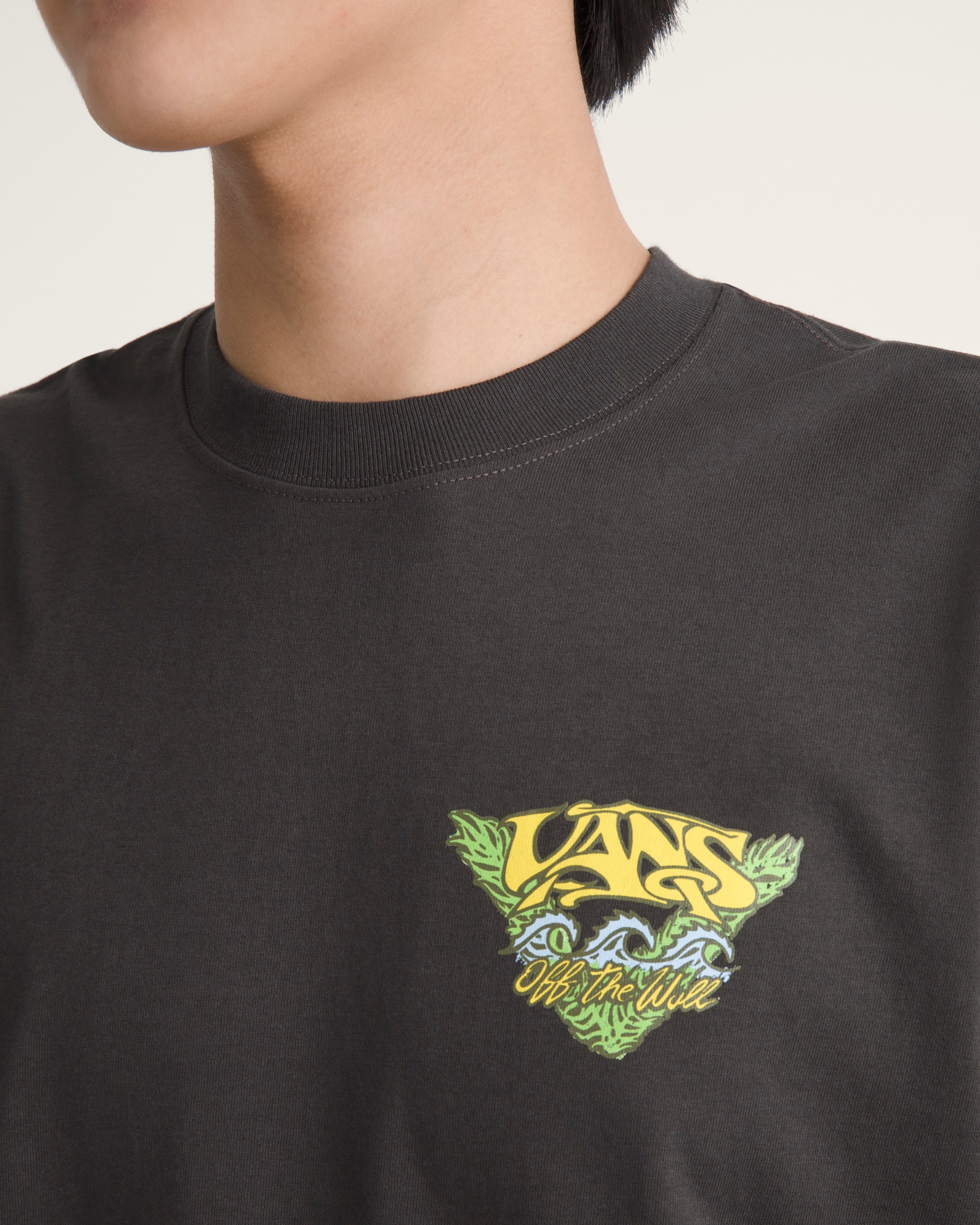 Tshirt Triple Wave Surf Club VANS Noir dlav ALT4