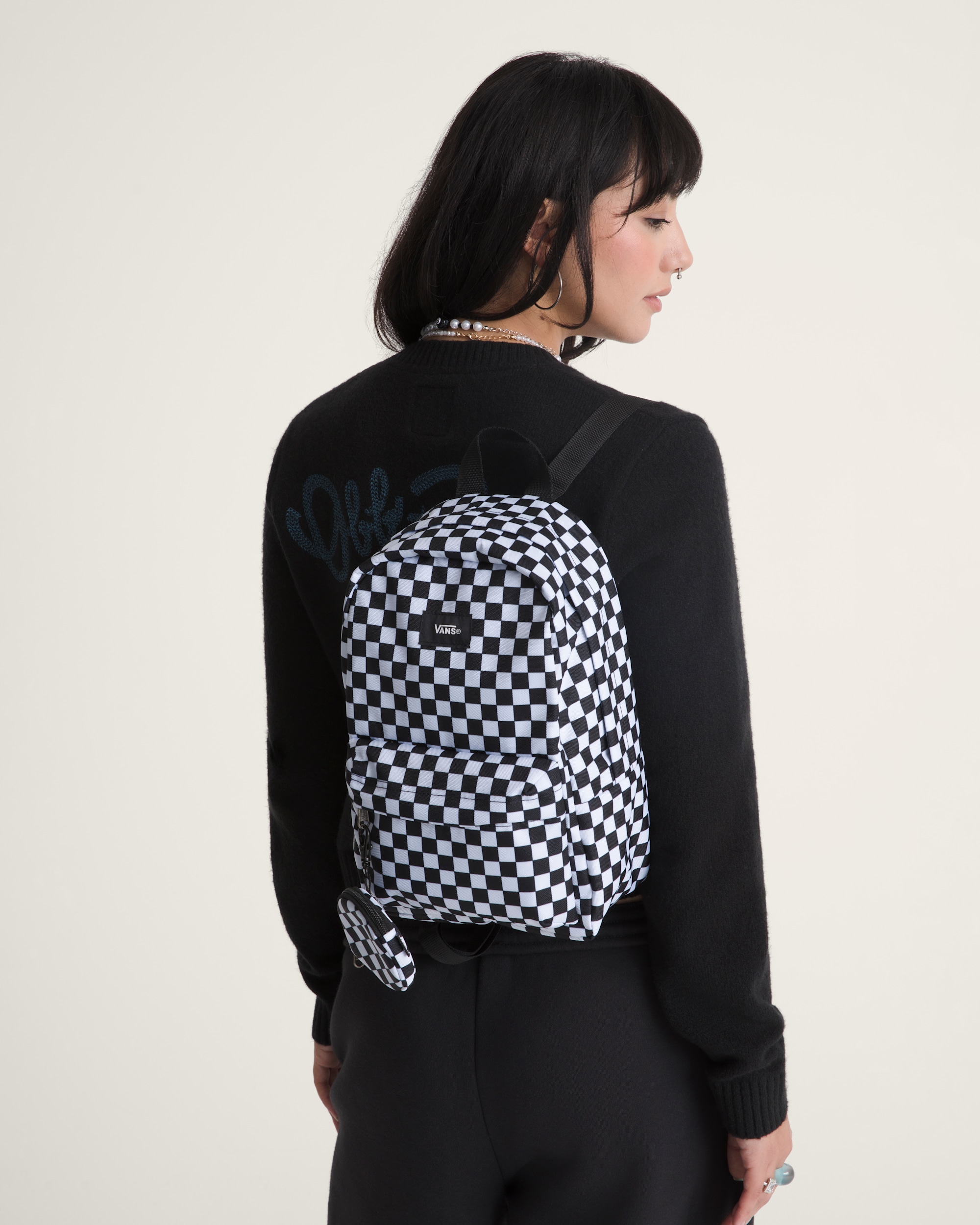 Old Skool Mini Backpack VANS Black  White ALT4