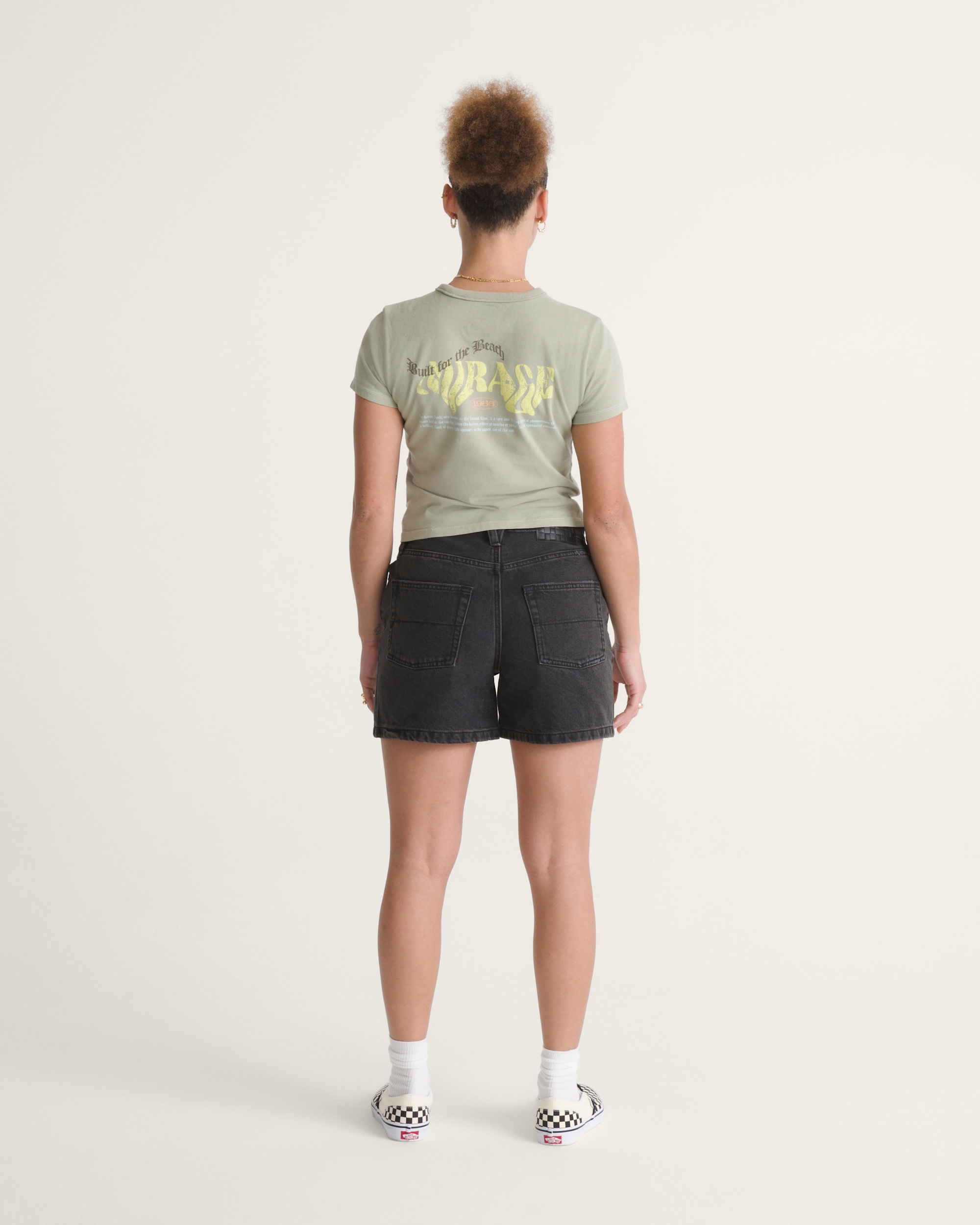 Check5 Mid Rise Shorts VANS Washed Black ALT4