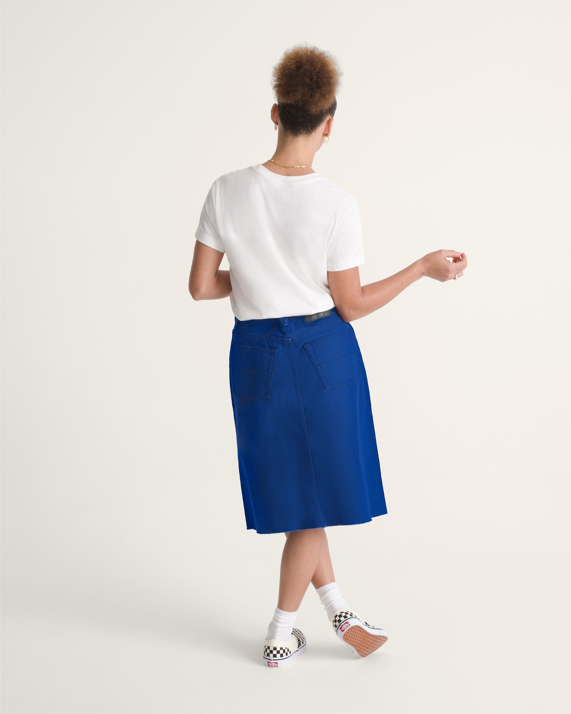 Canvas Midi Skirt VANS Indigo Blue ALT4