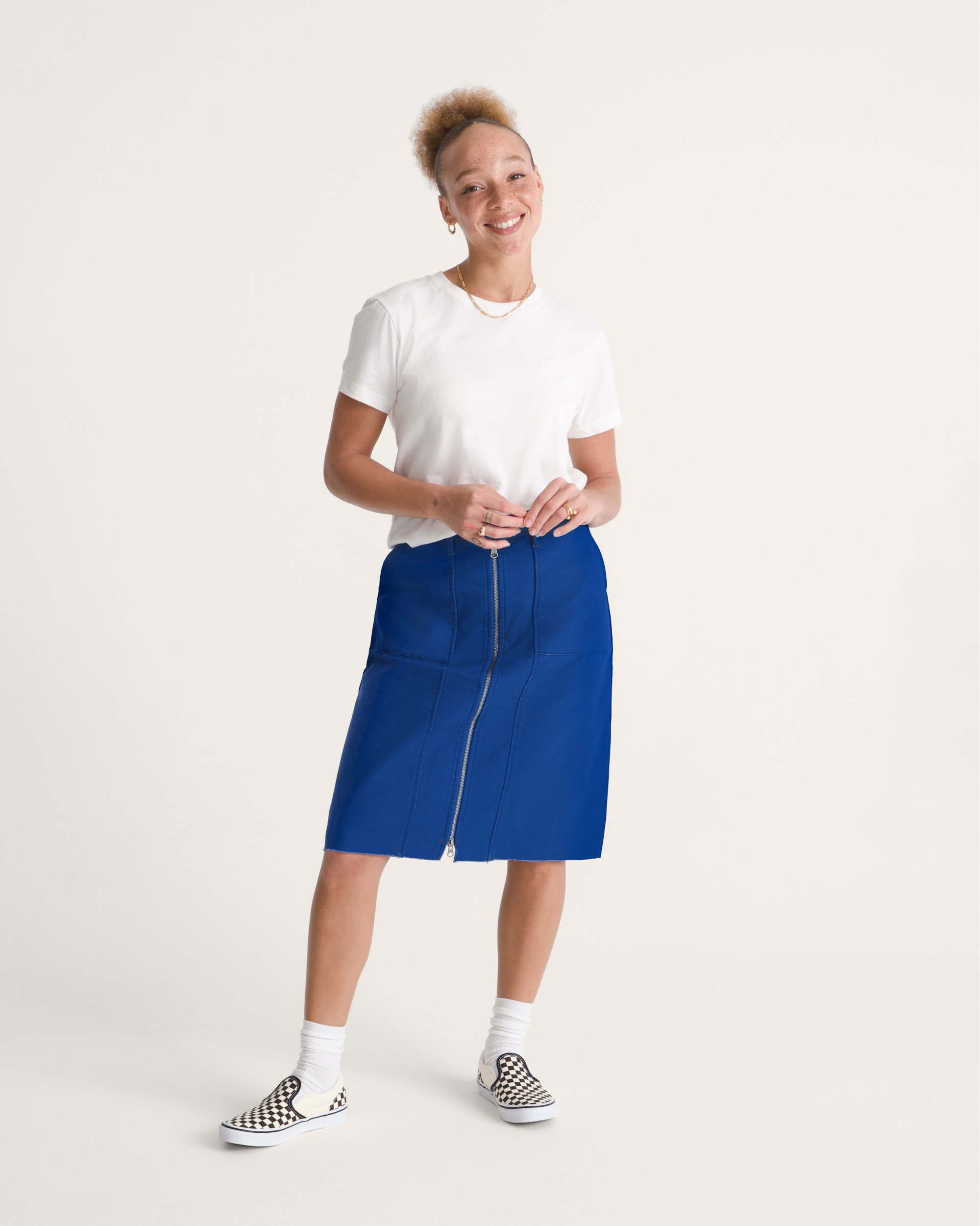 Canvas Midi Skirt VANS Indigo Blue ALT3