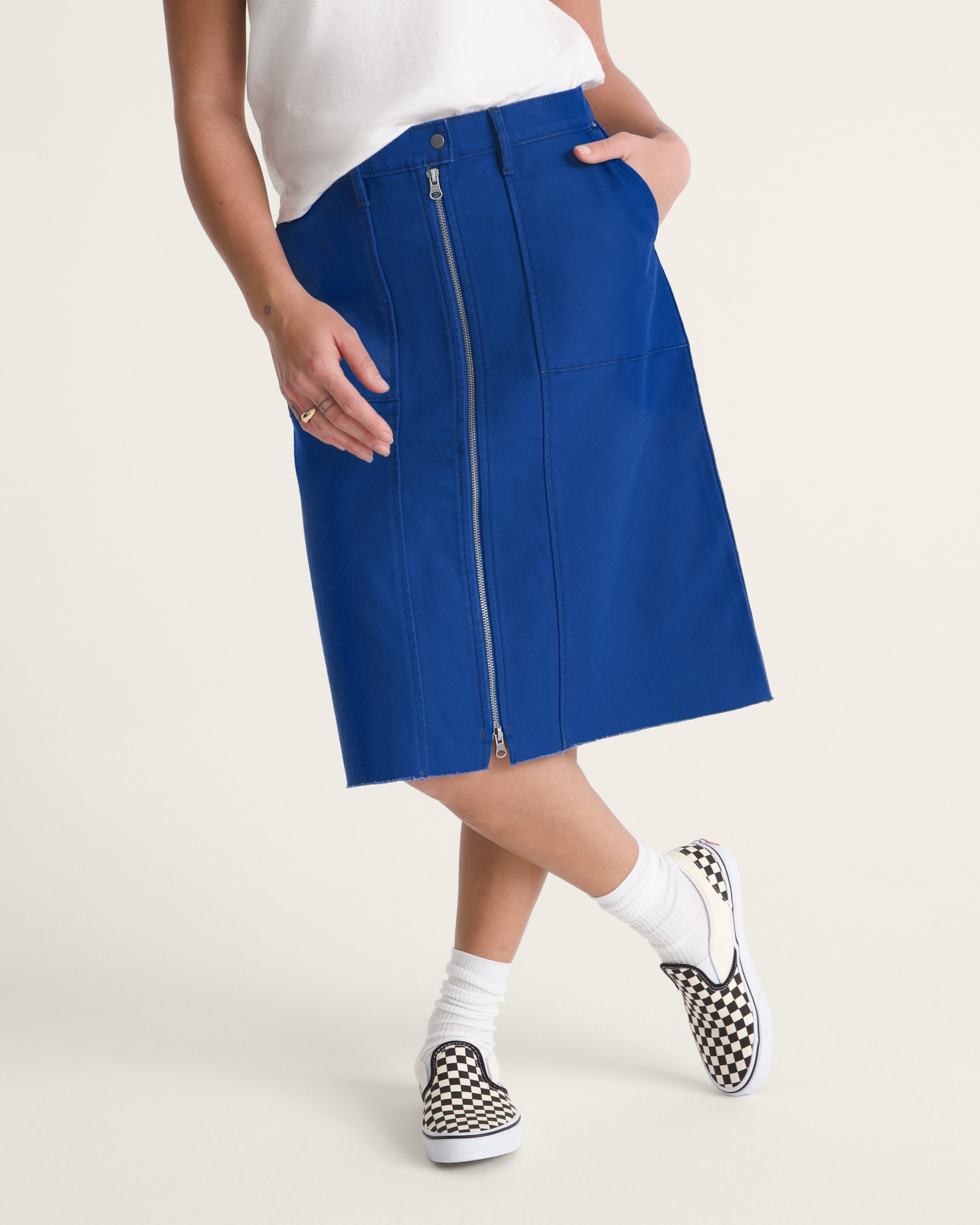 Canvas Midi Skirt VANS Indigo Blue ALT2