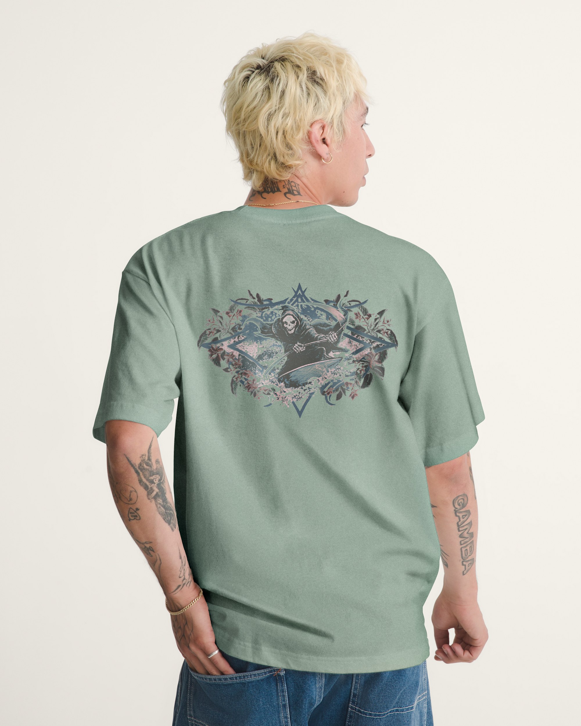 Grim Carver TShirt VANS Grey Olive ALT3