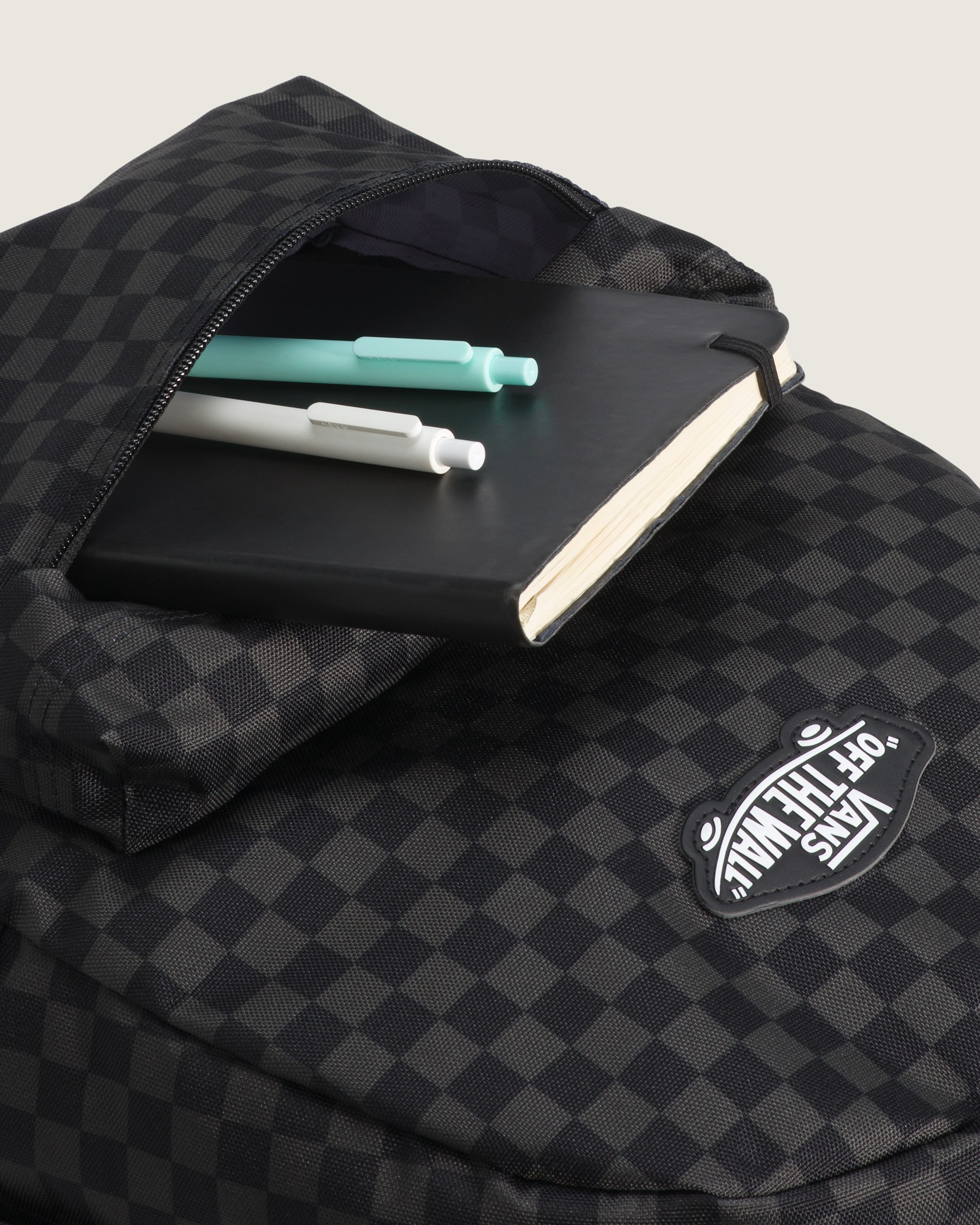 Old Skool Grom Check Backpack VANS Black ALT1
