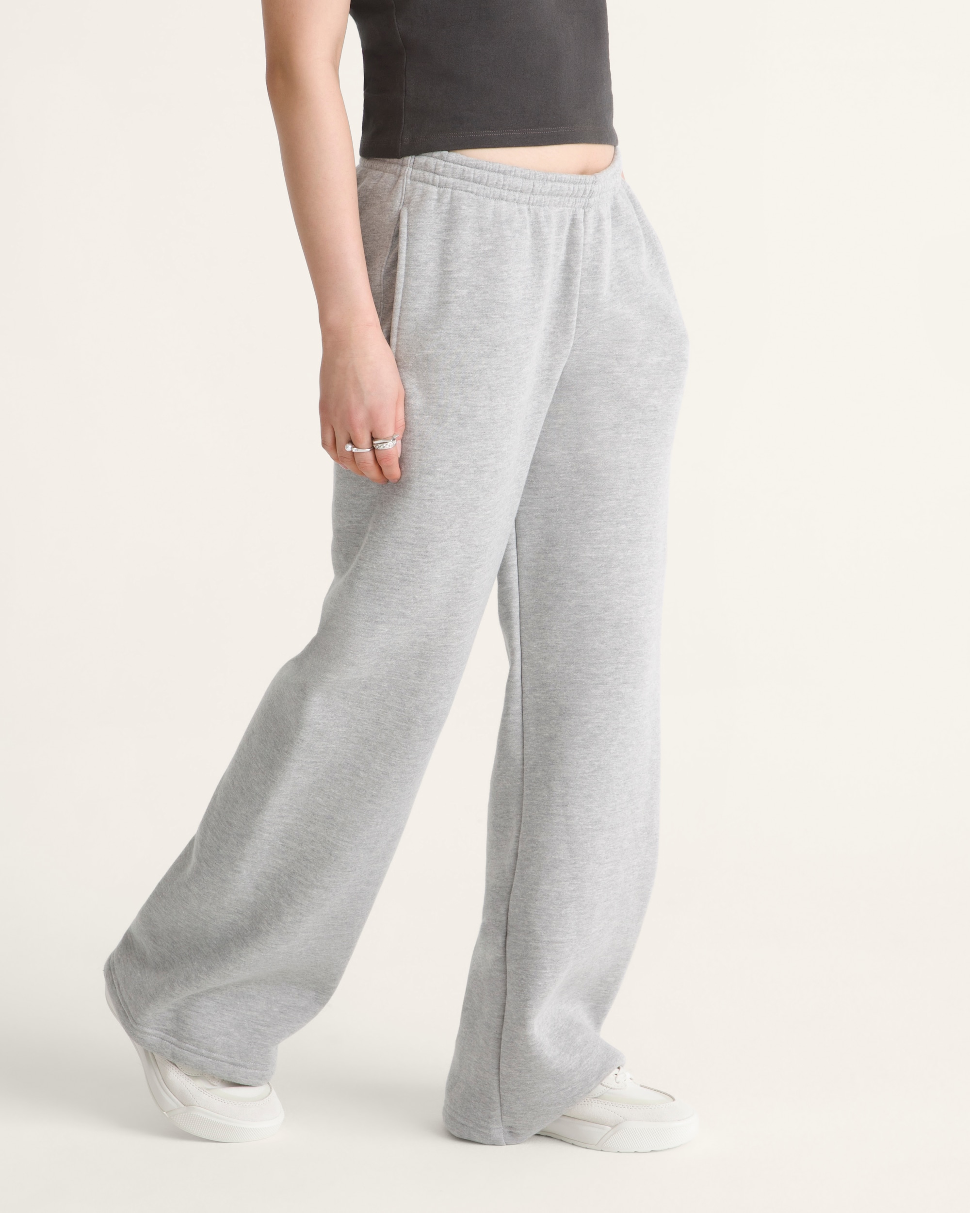 Salton Straight Fleece Pant VANS Cement Heather Grey ALT5