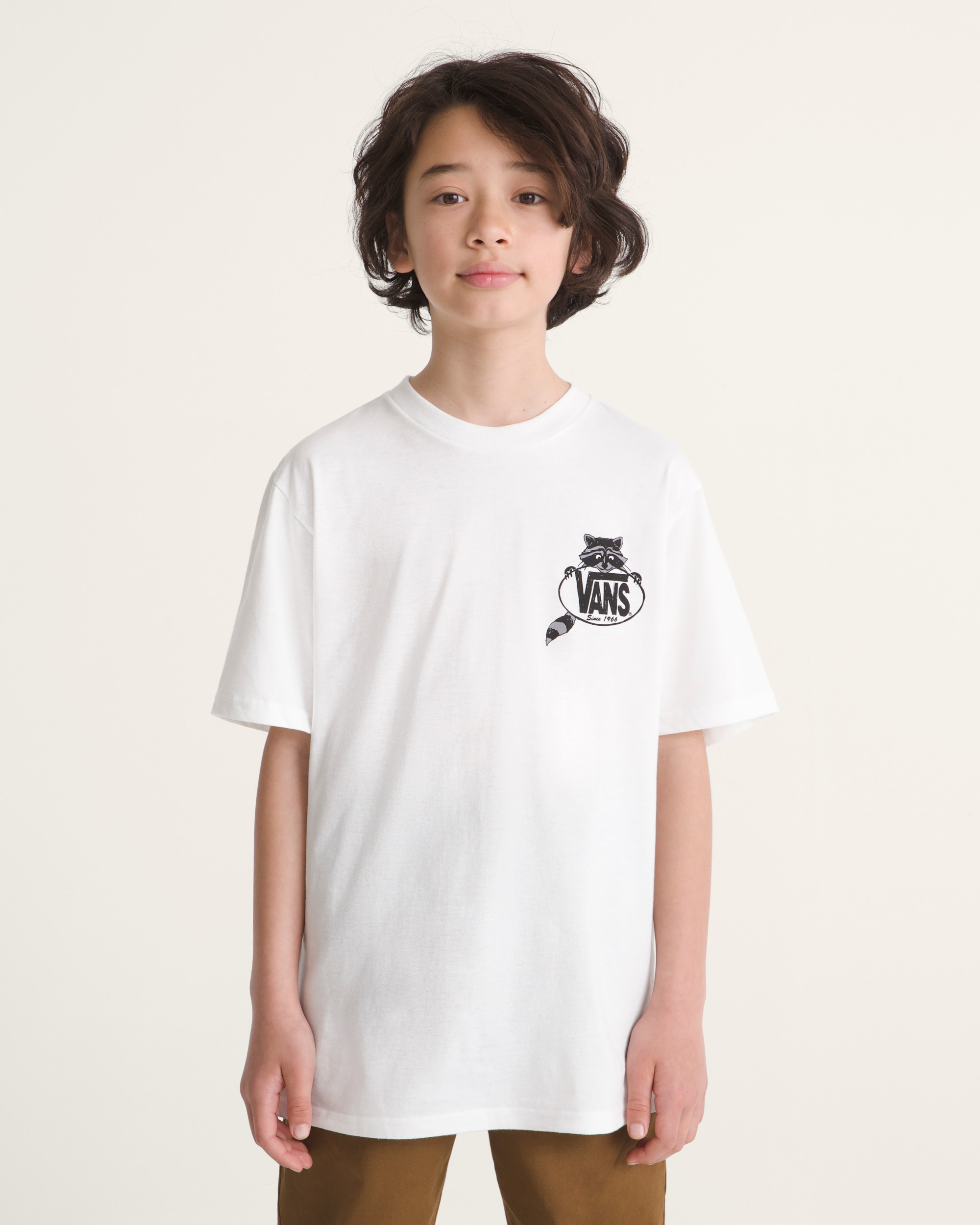 Kids Dumpster Raccoon TShirt VANS White ALT2