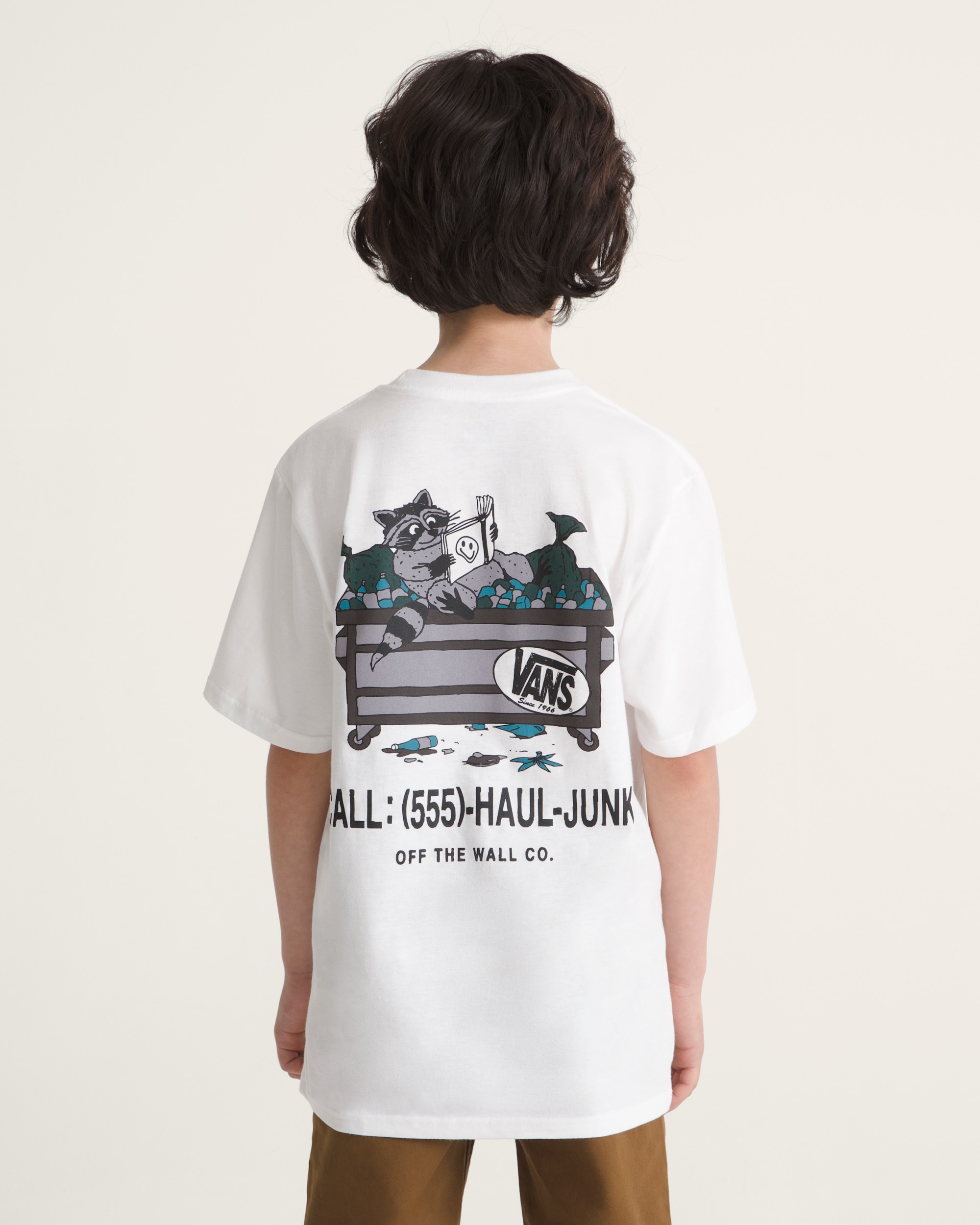 Kids Dumpster Raccoon TShirt VANS White ALT3