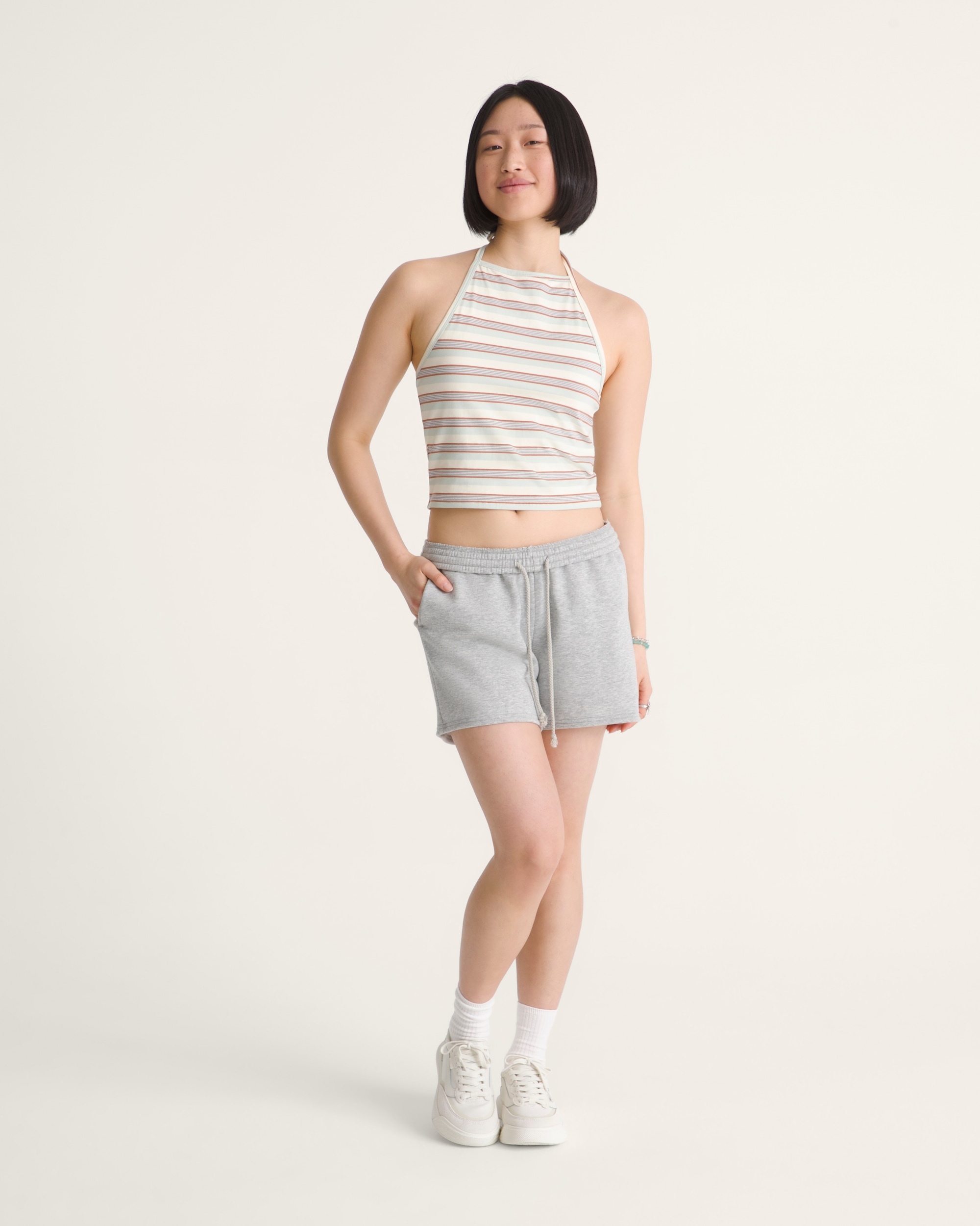 Salton Fleece Short VANS Cement Heather Grey ALT3
