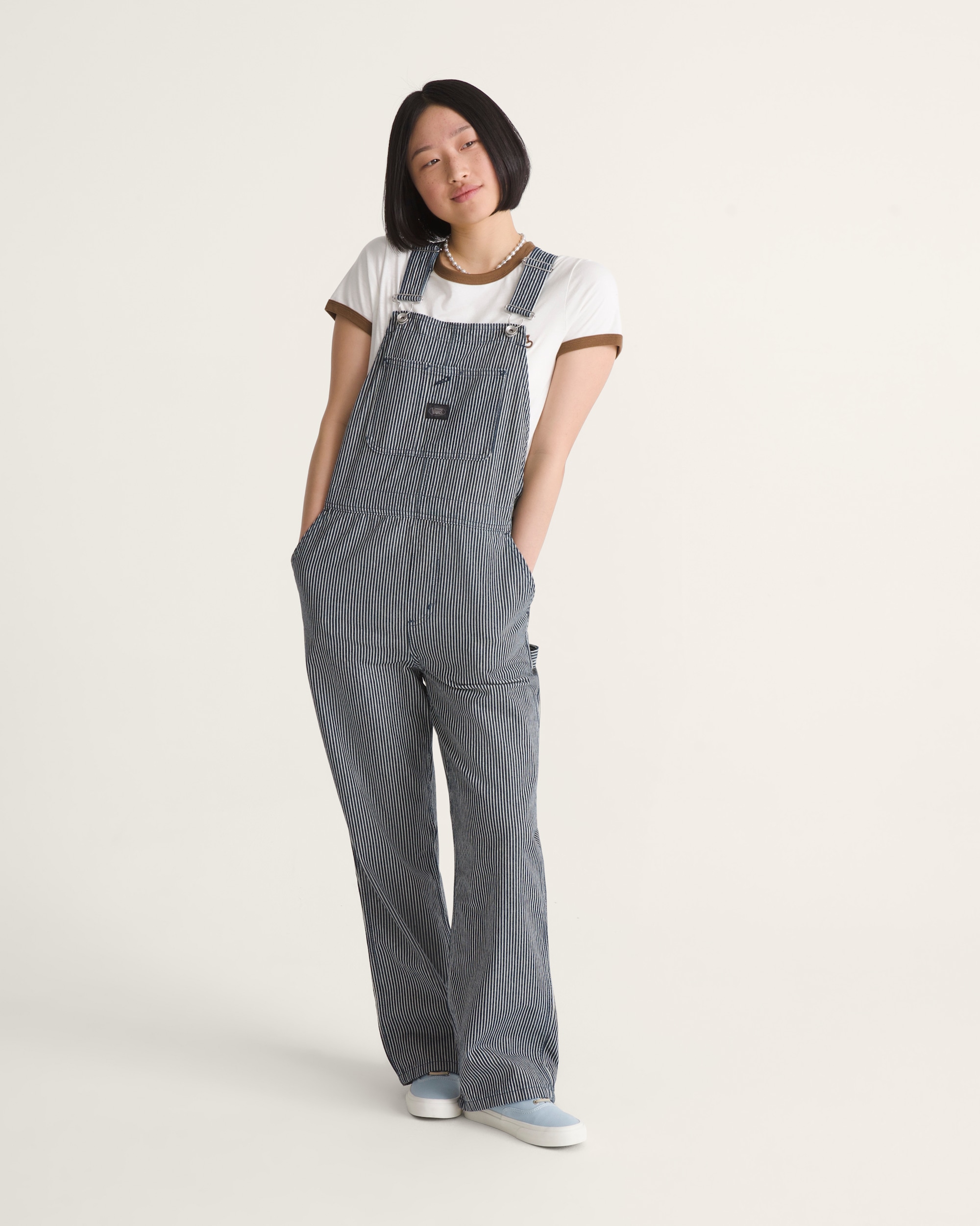 Chore Stripe Overall VANS Hickory Stripe Blue ALT3
